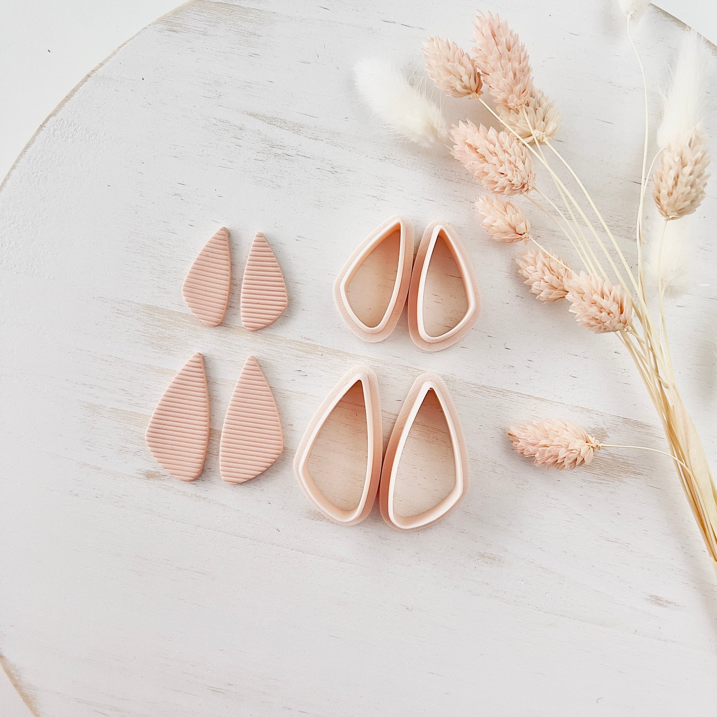 High quality polymer clay cutter creating clean sharp cuts for earrings and jewelry making