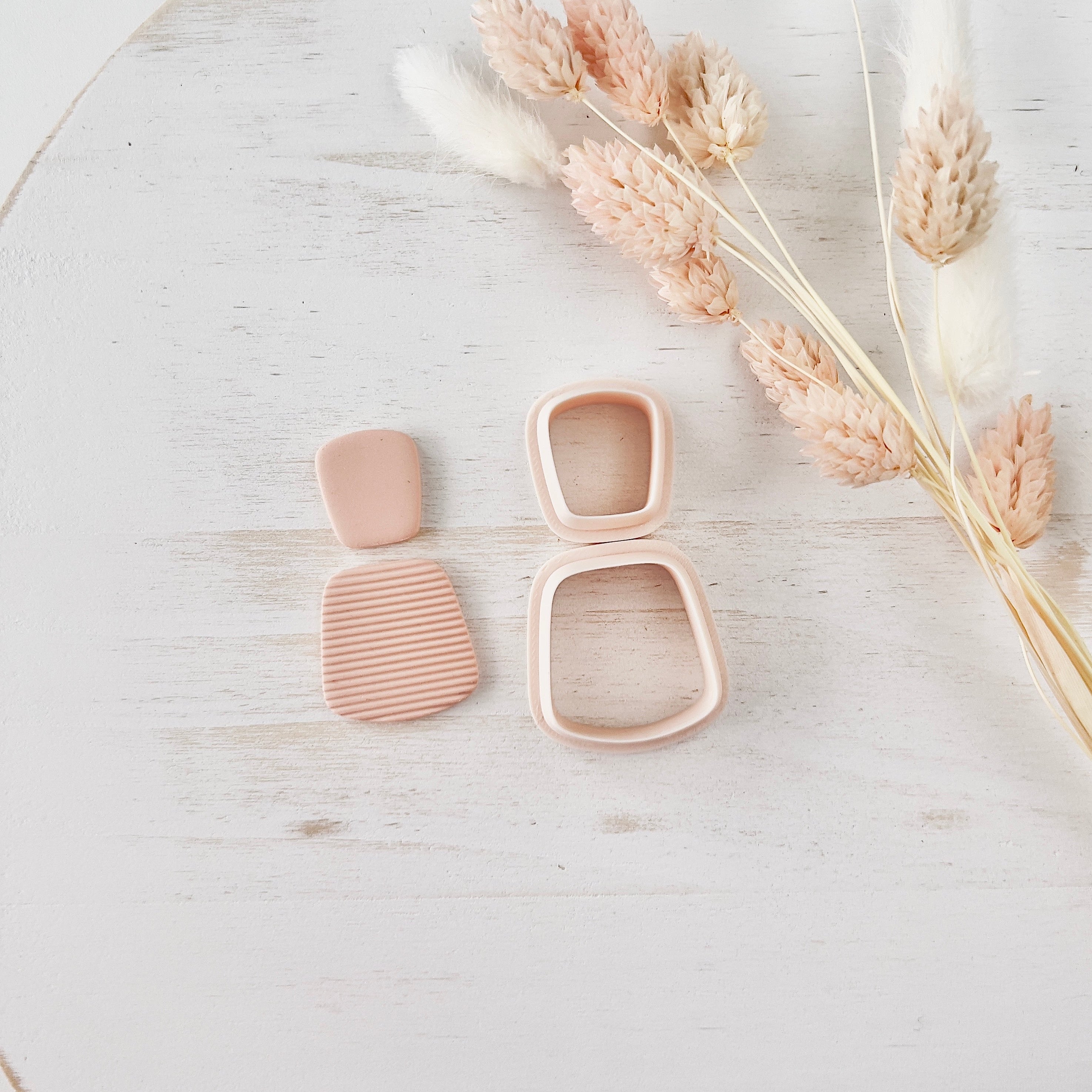 High quality polymer clay cutter creating clean sharp cuts for earrings and jewelry making