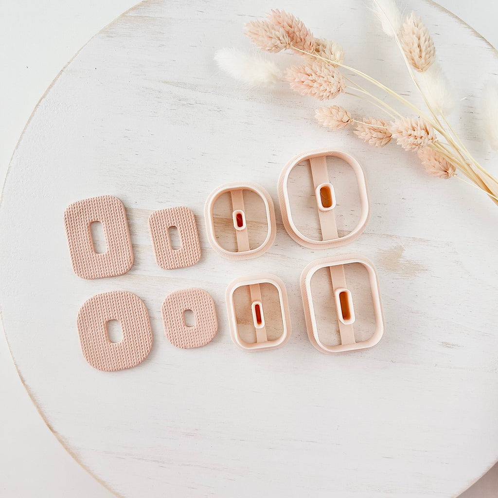 High quality polymer clay cutter creating clean sharp cuts for earrings and jewelry making