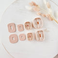High quality polymer clay cutter creating clean sharp cuts for earrings and jewelry making