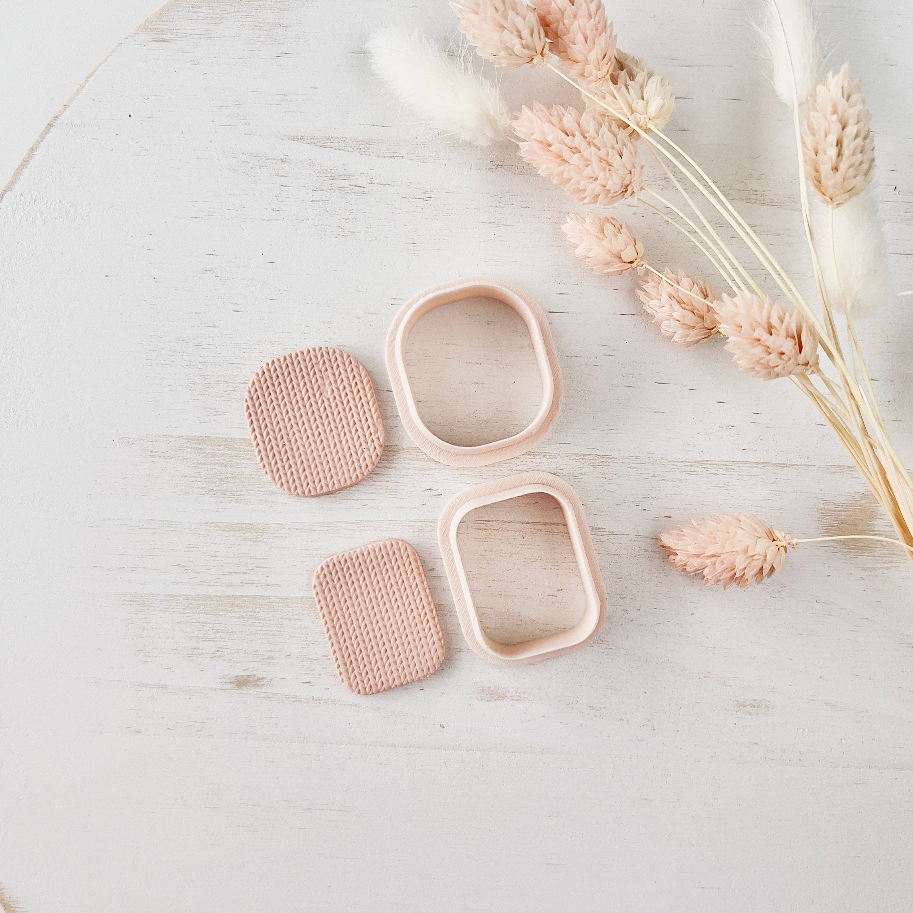 High quality polymer clay cutter creating clean sharp cuts for earrings and jewelry making