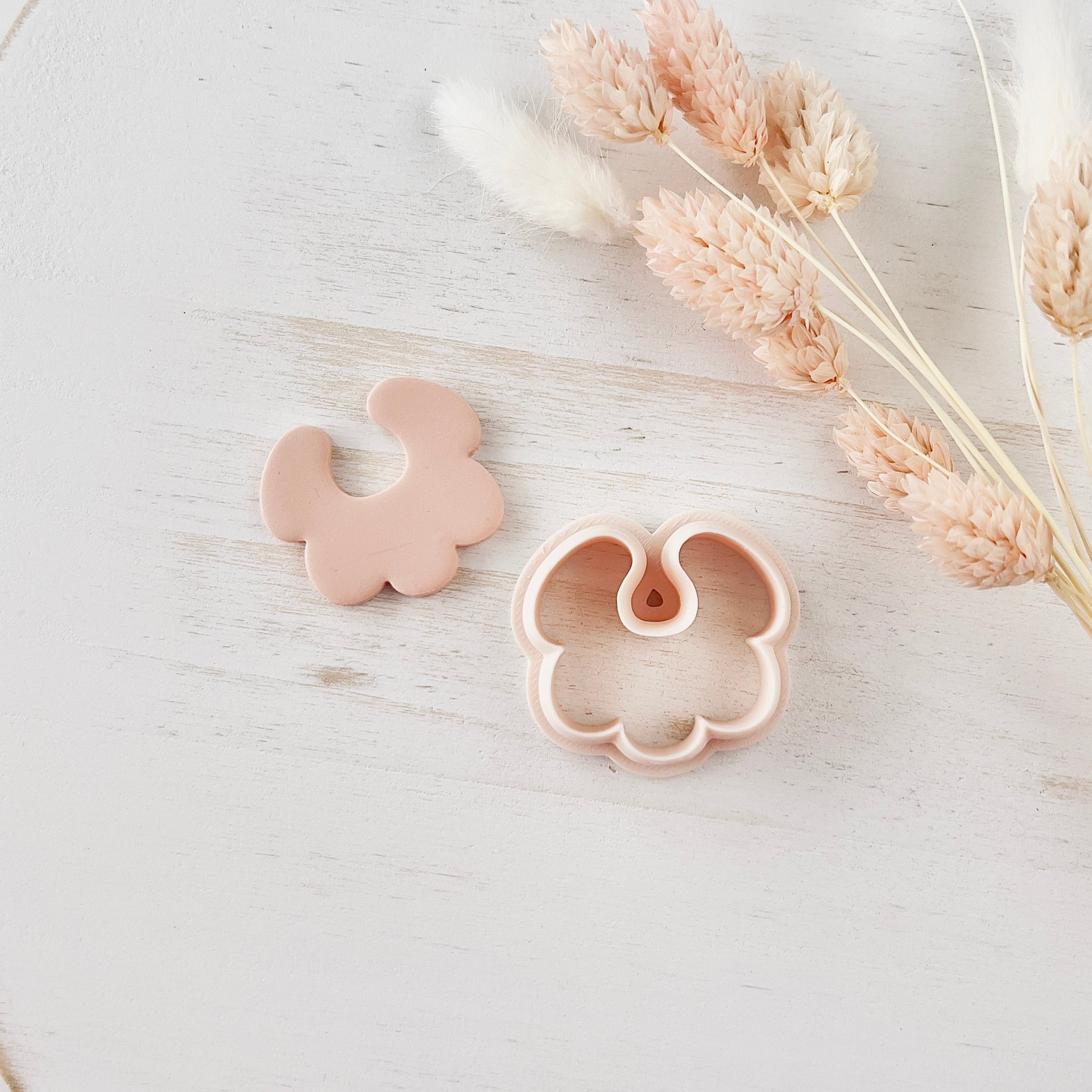 High quality polymer clay cutter creating clean sharp cuts for earrings and jewelry making