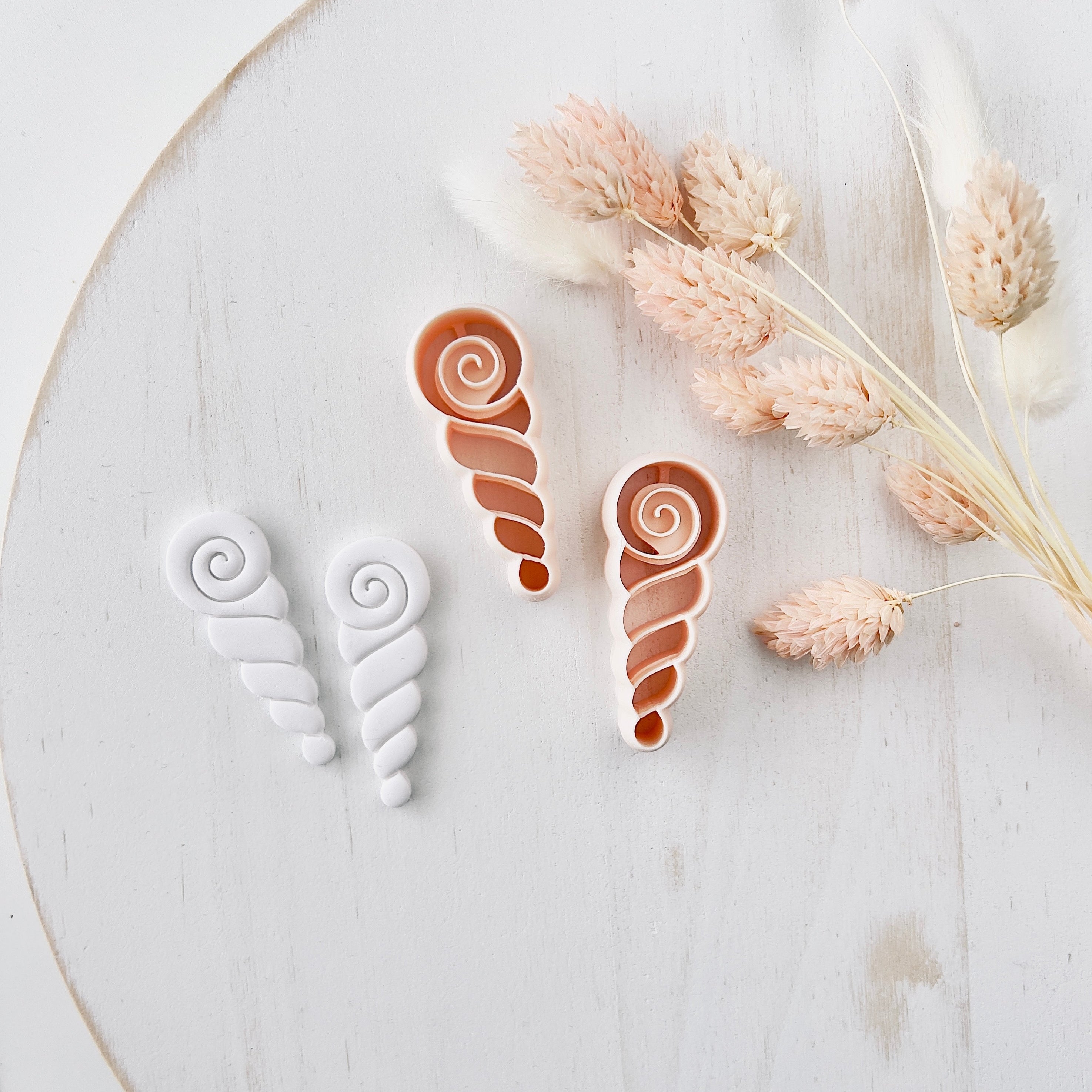 High quality polymer clay cutter creating clean sharp cuts for earrings and jewelry making