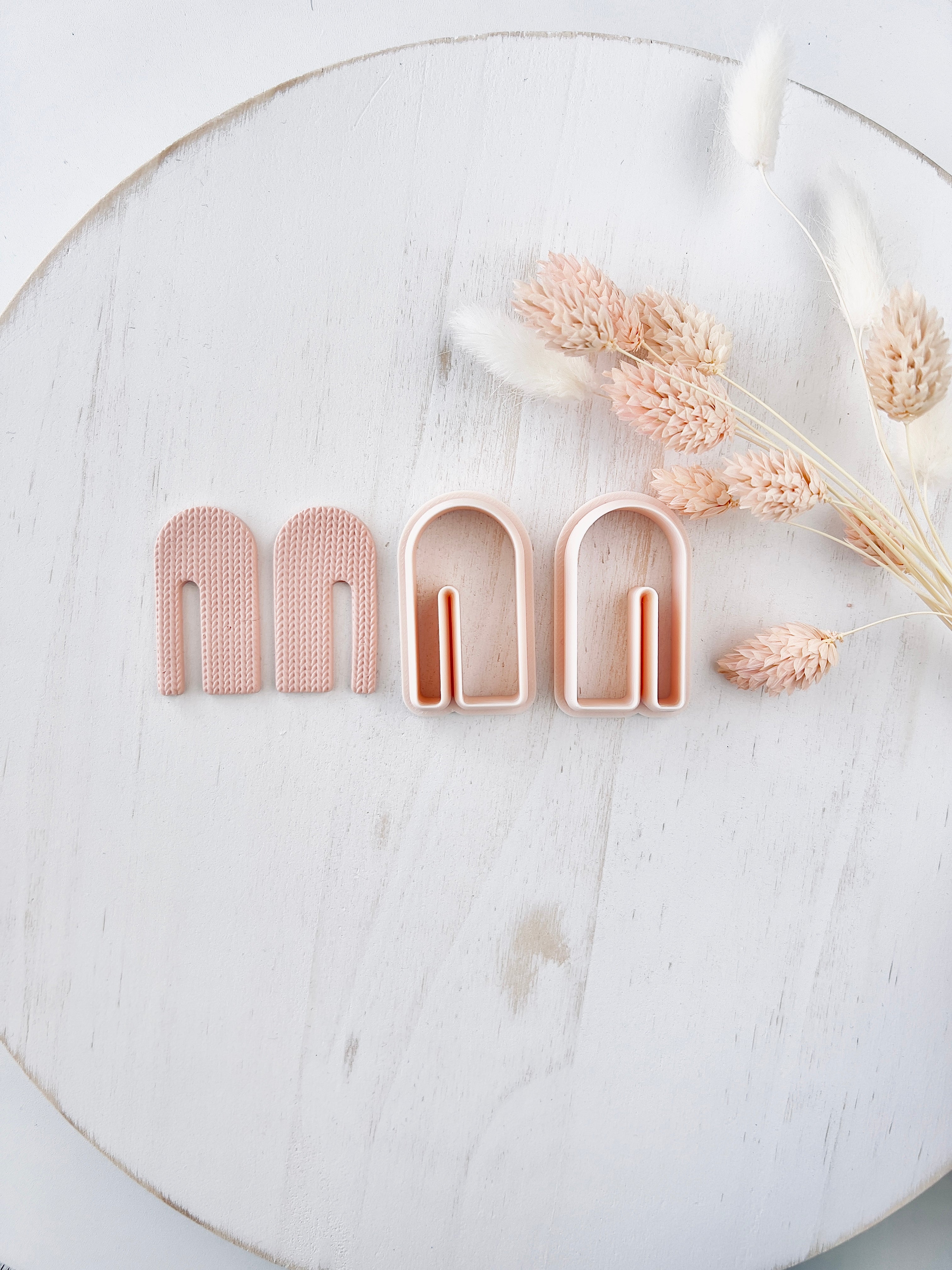 High quality polymer clay cutter creating clean sharp cuts for earrings and jewelry making