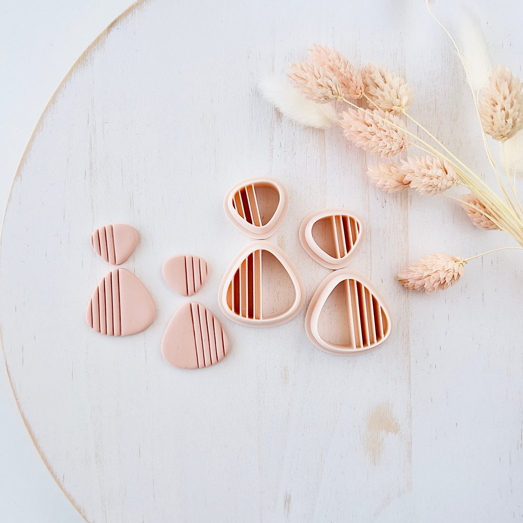 High quality polymer clay cutter creating clean sharp cuts for earrings and jewelry making