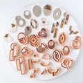 High quality polymer clay cutter creating clean sharp cuts for earrings and jewelry making