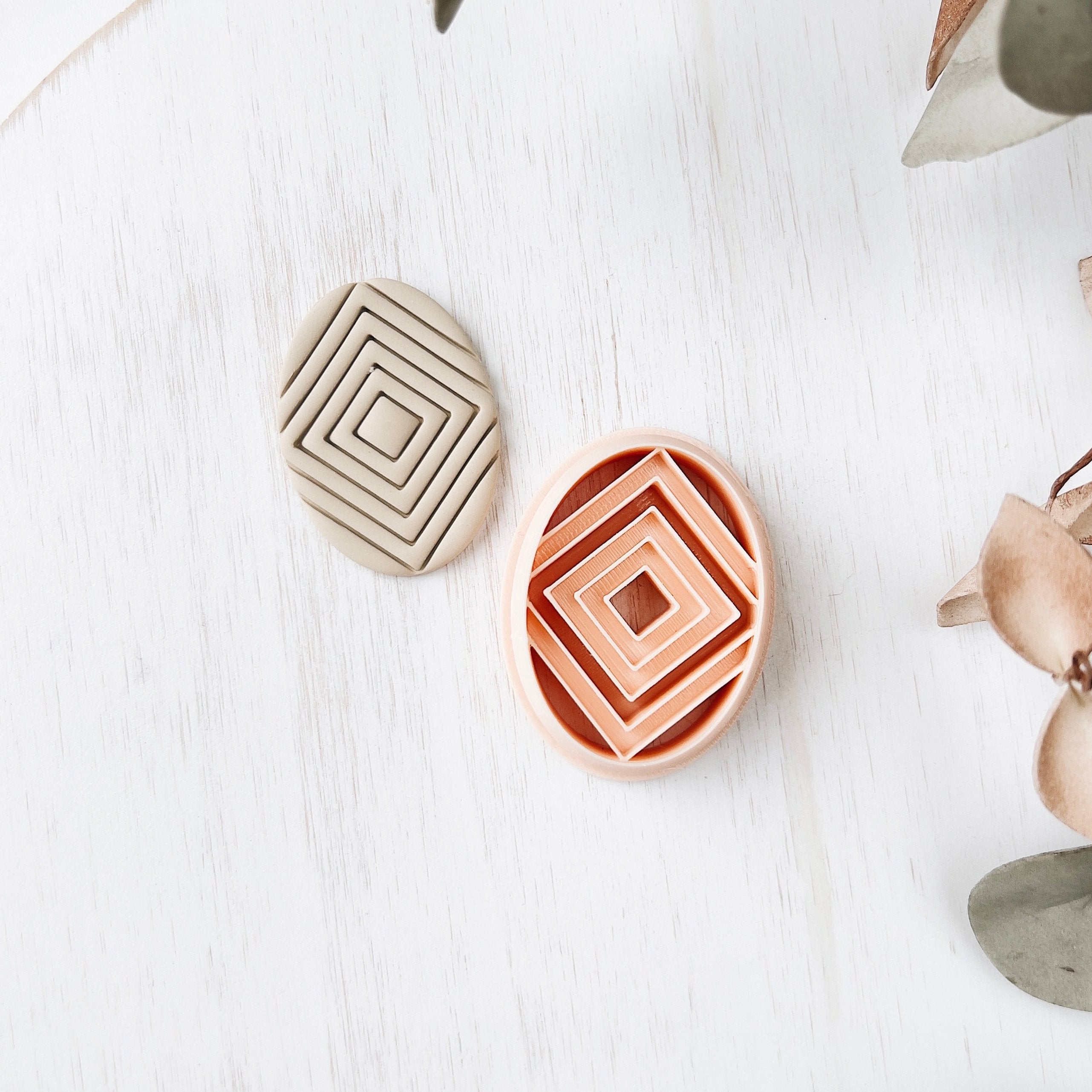 High quality polymer clay cutter creating clean sharp cuts for earrings and jewelry making