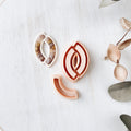 High quality polymer clay cutter creating clean sharp cuts for earrings and jewelry making