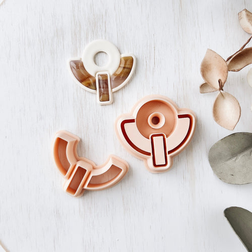 High quality polymer clay cutter creating clean sharp cuts for earrings and jewelry making