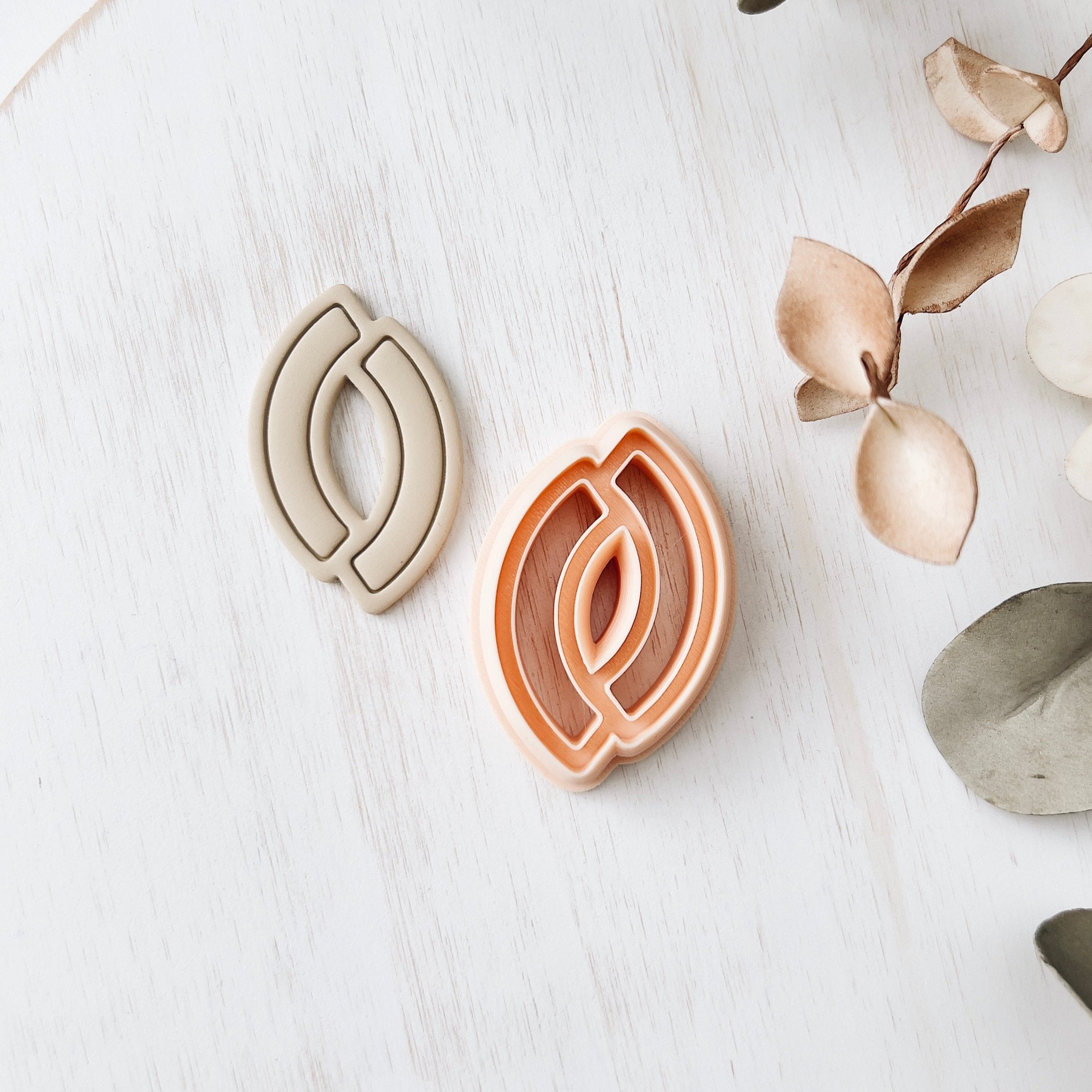 High quality polymer clay cutter creating clean sharp cuts for earrings and jewelry making