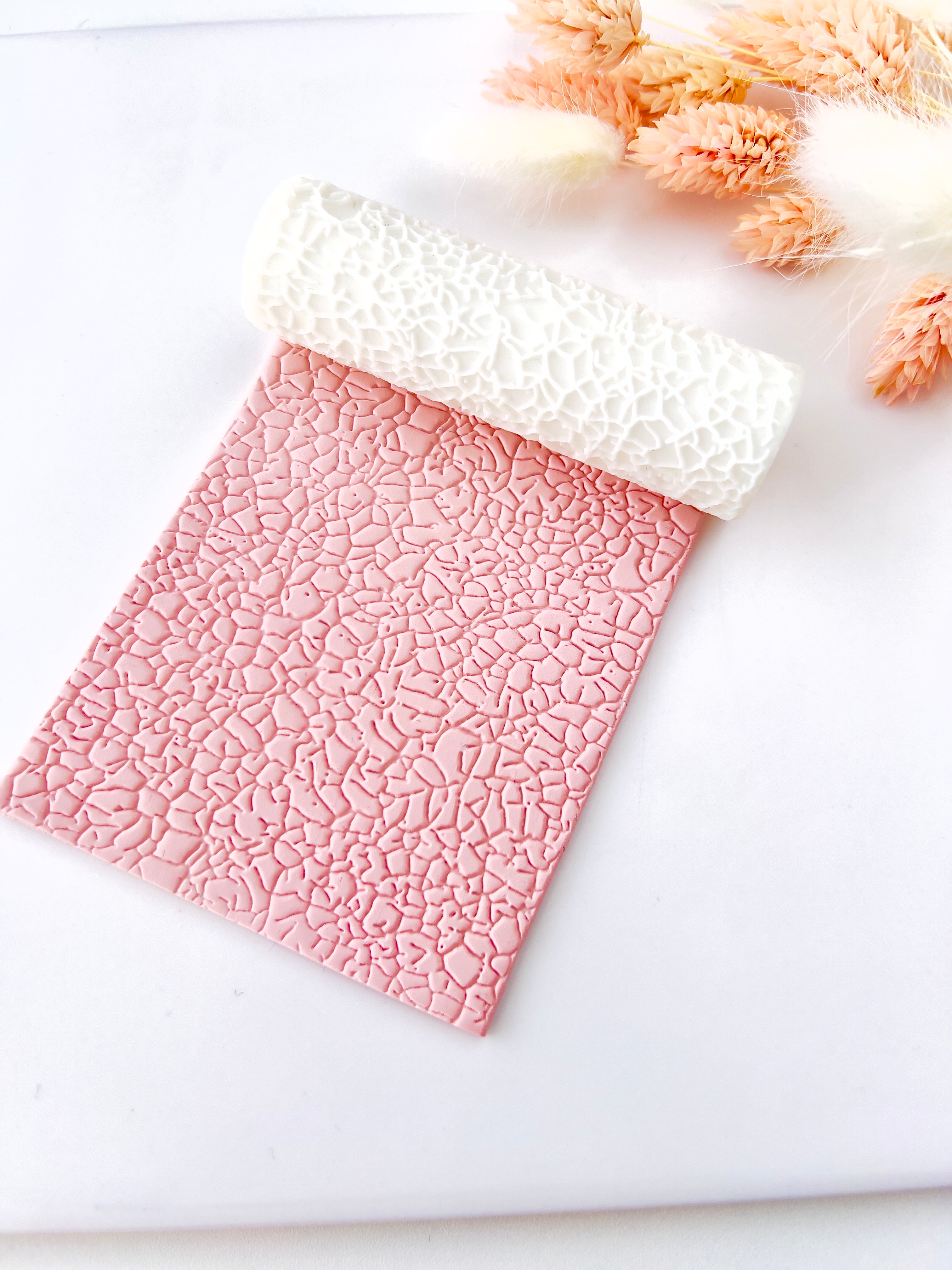 polymer clay texture roller abstract geometric pattern