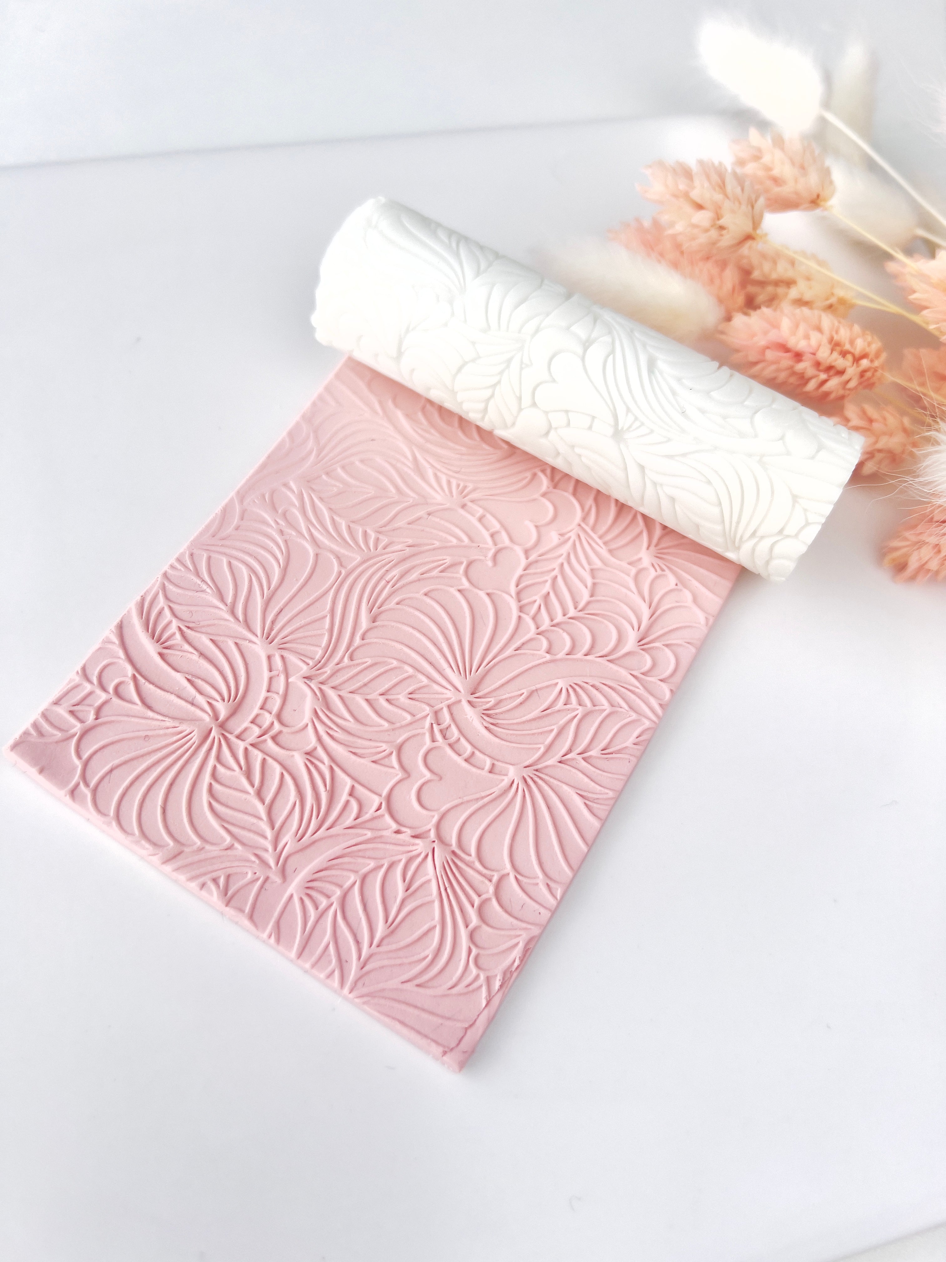 polymer clay texture roller abstract geometric pattern