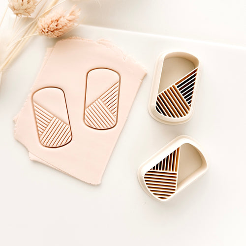High quality polymer clay cutter creating clean sharp cuts for earrings and jewelry making