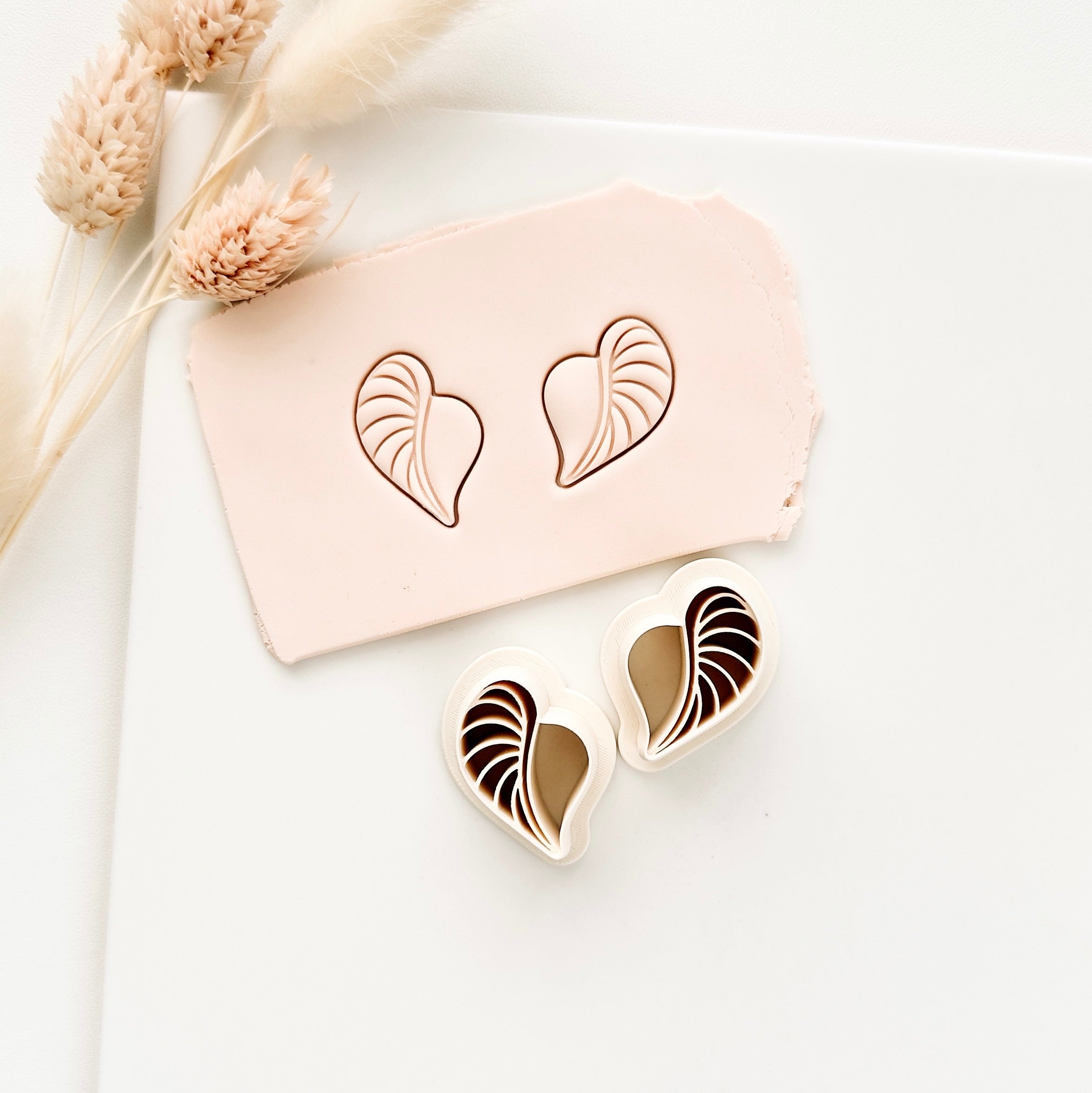 High quality polymer clay cutter creating clean sharp cuts for earrings and jewelry making