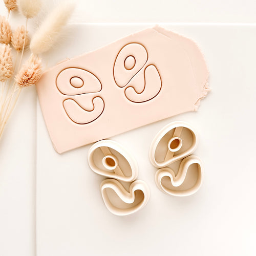 High quality polymer clay cutter creating clean sharp cuts for earrings and jewelry making