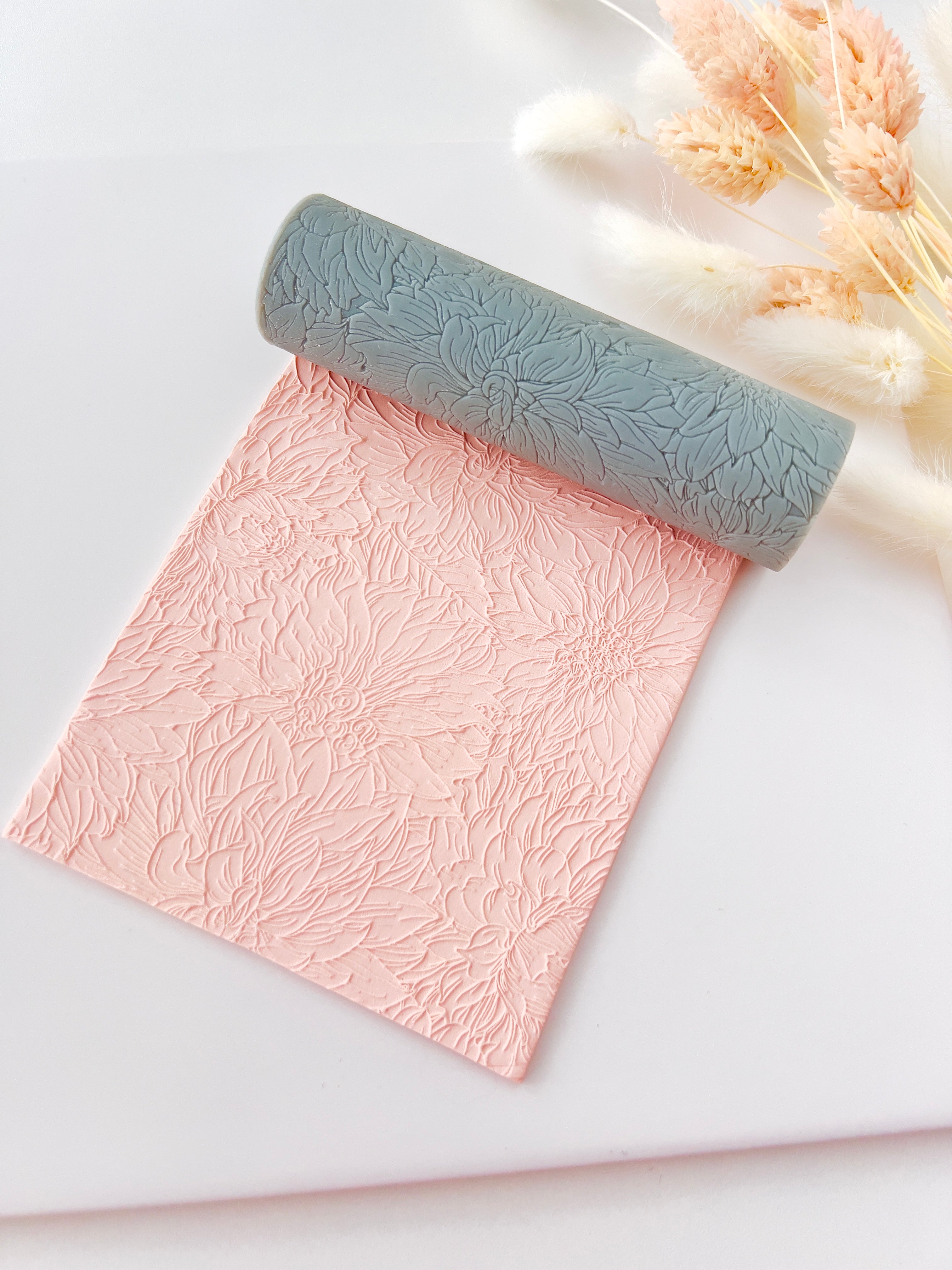polymer clay texture roller abstract geometric pattern