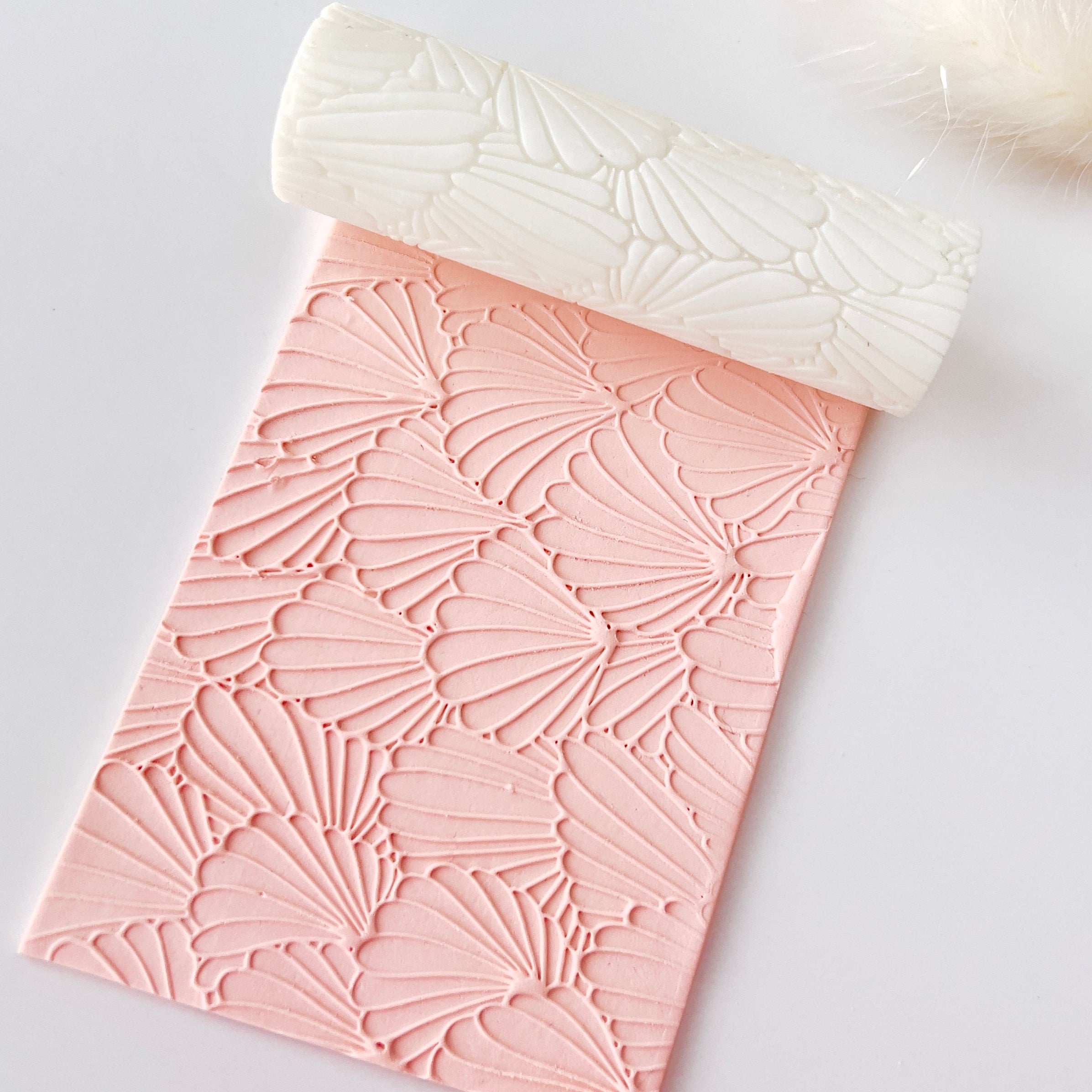polymer clay texture roller abstract geometric pattern