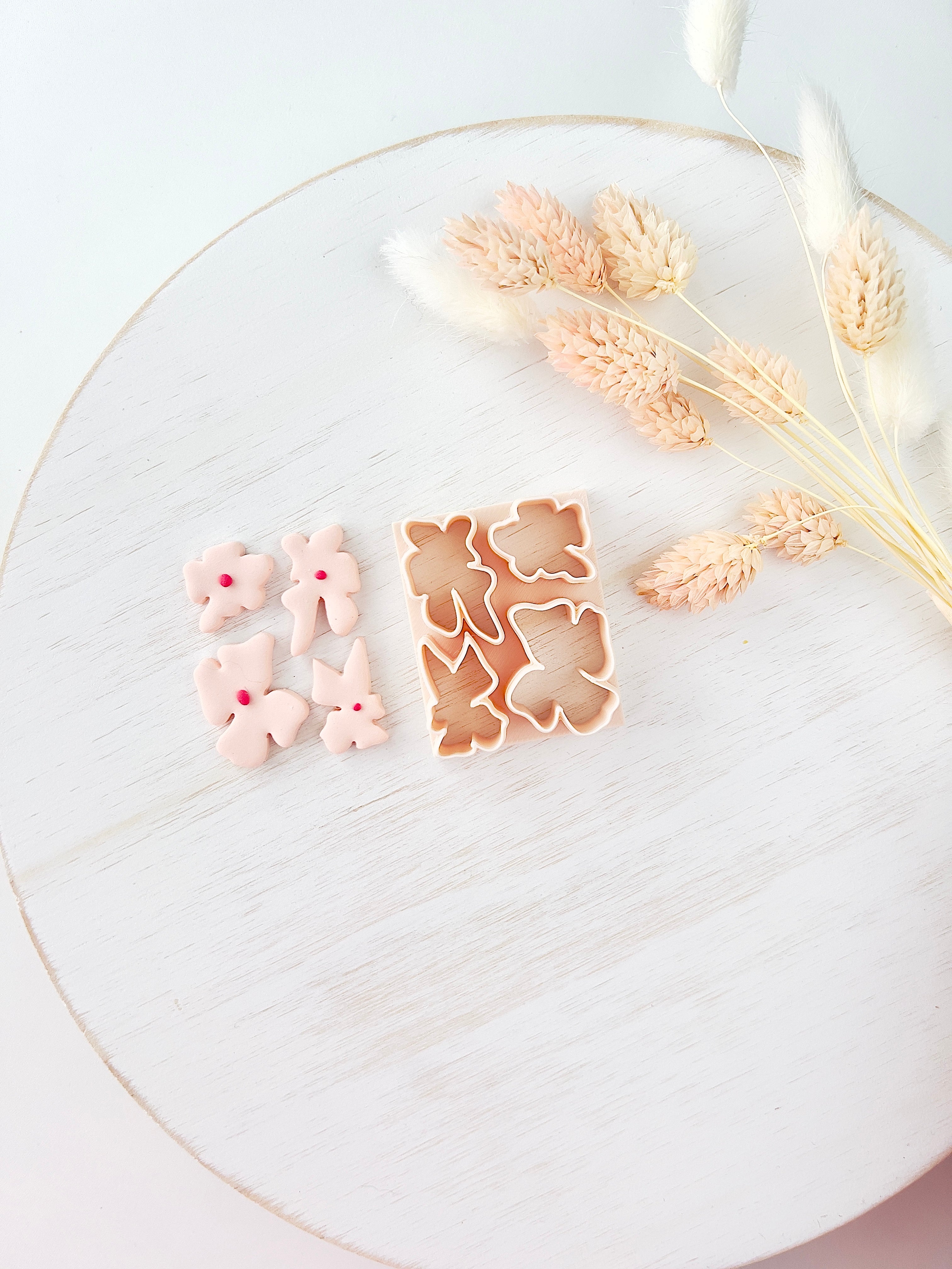 High quality polymer clay cutter creating clean sharp cuts for earrings and jewelry making