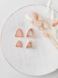 High quality polymer clay cutter creating clean sharp cuts for earrings and jewelry making