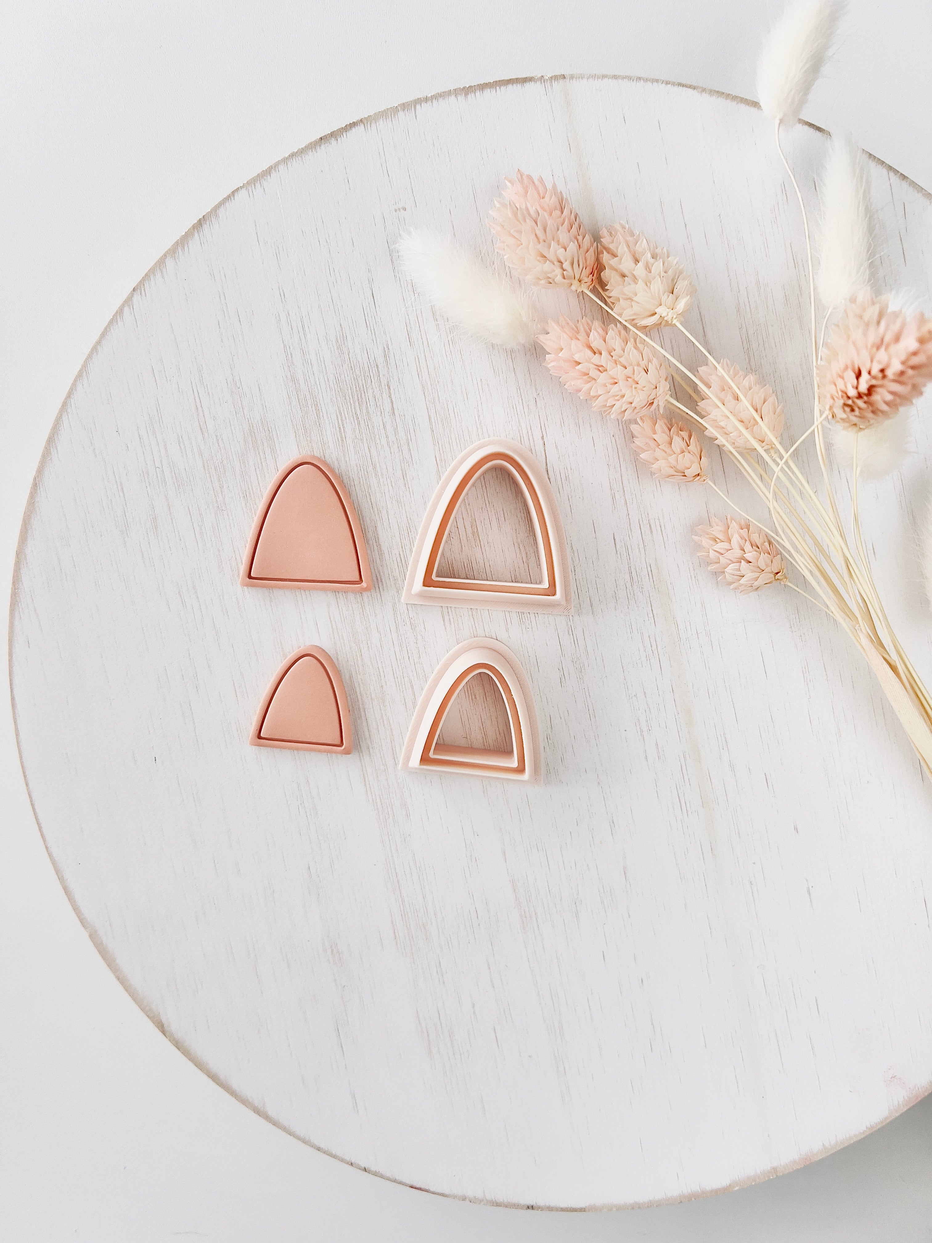 High quality polymer clay cutter creating clean sharp cuts for earrings and jewelry making