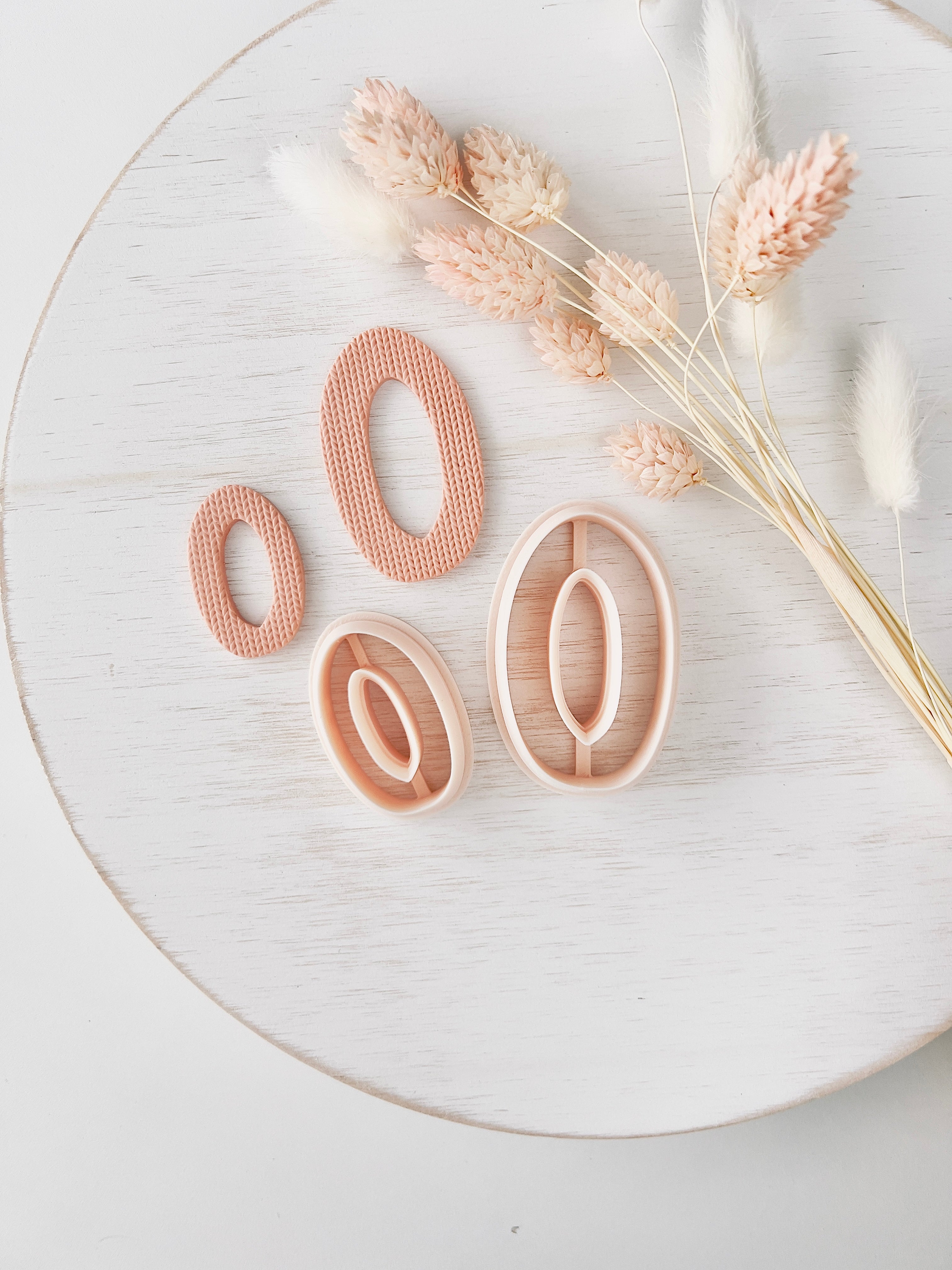 High quality polymer clay cutter creating clean sharp cuts for earrings and jewelry making