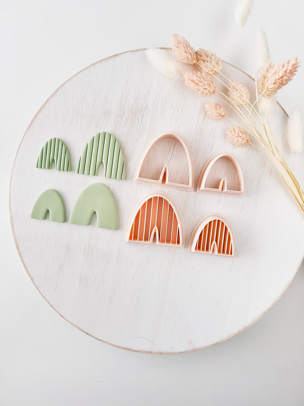 High quality polymer clay cutter creating clean sharp cuts for earrings and jewelry making