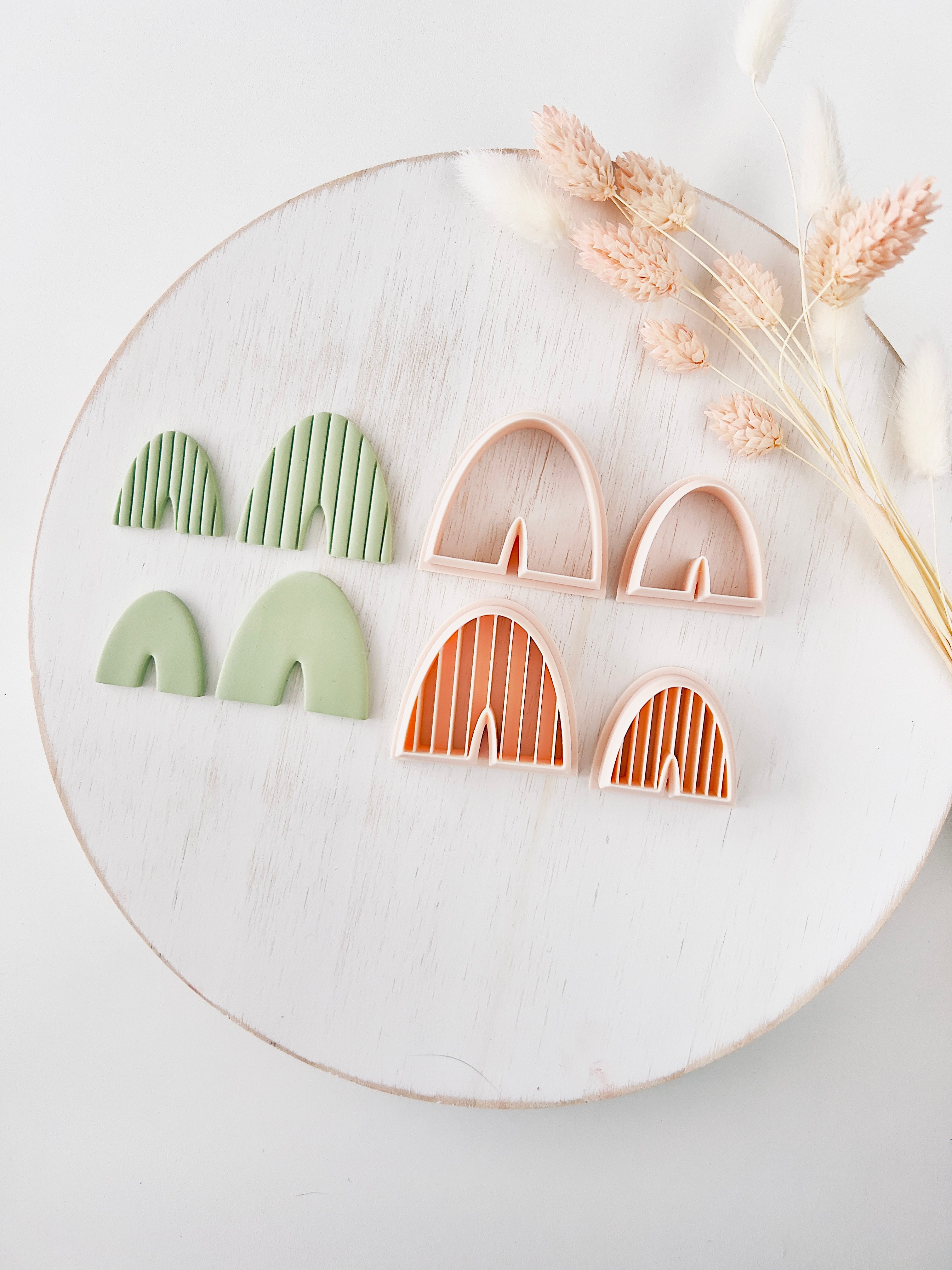 High quality polymer clay cutter creating clean sharp cuts for earrings and jewelry making