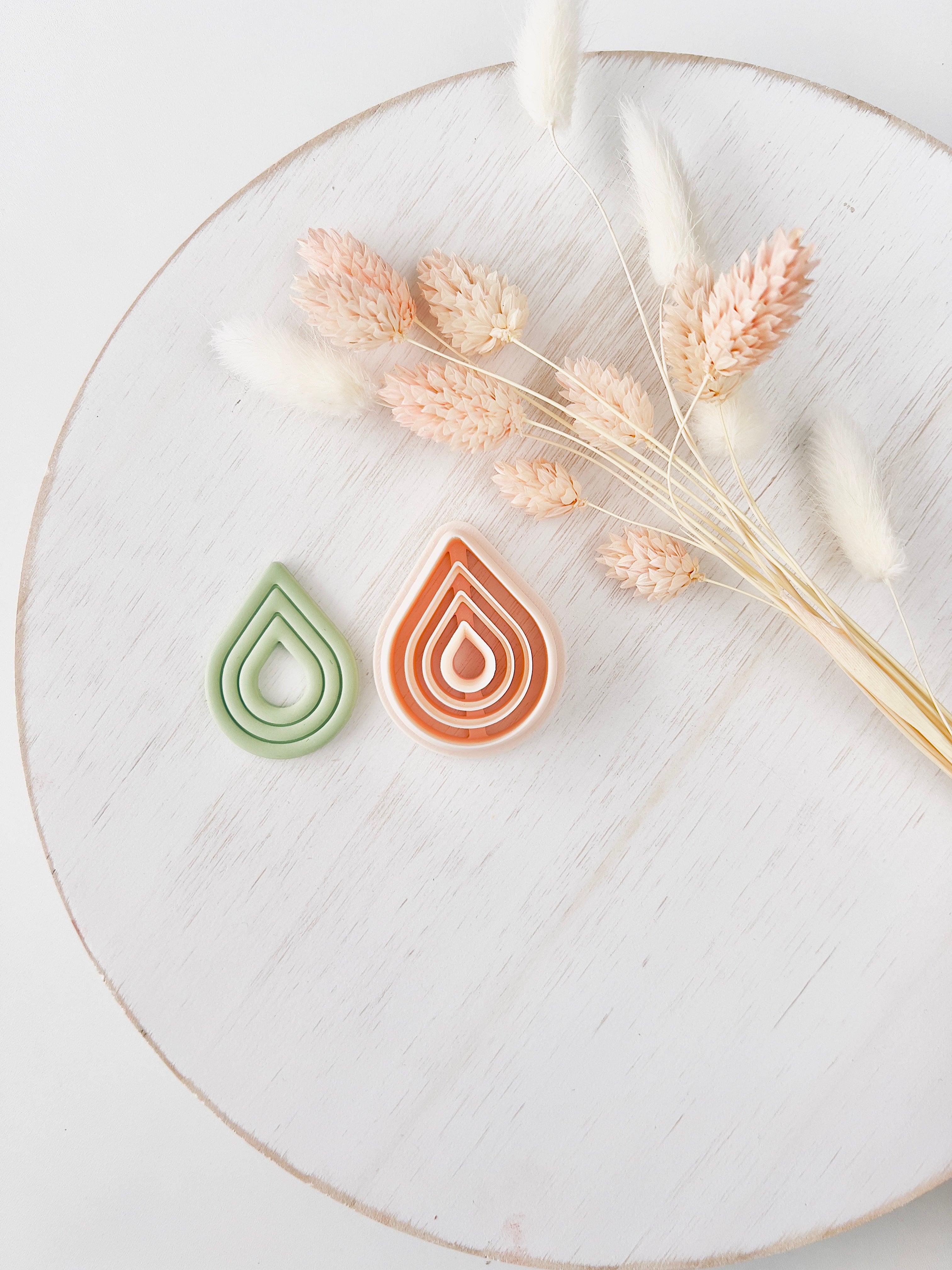 High quality polymer clay cutter creating clean sharp cuts for earrings and jewelry making