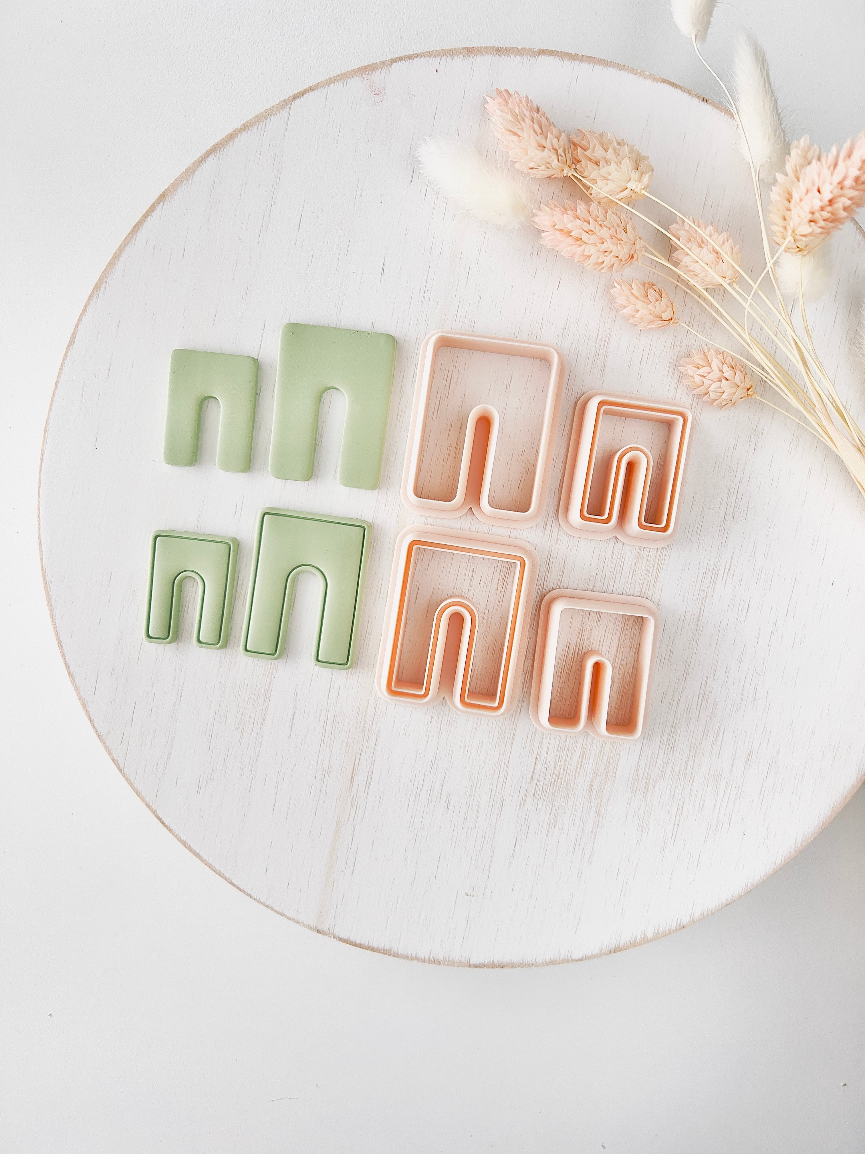 High quality polymer clay cutter creating clean sharp cuts for earrings and jewelry making