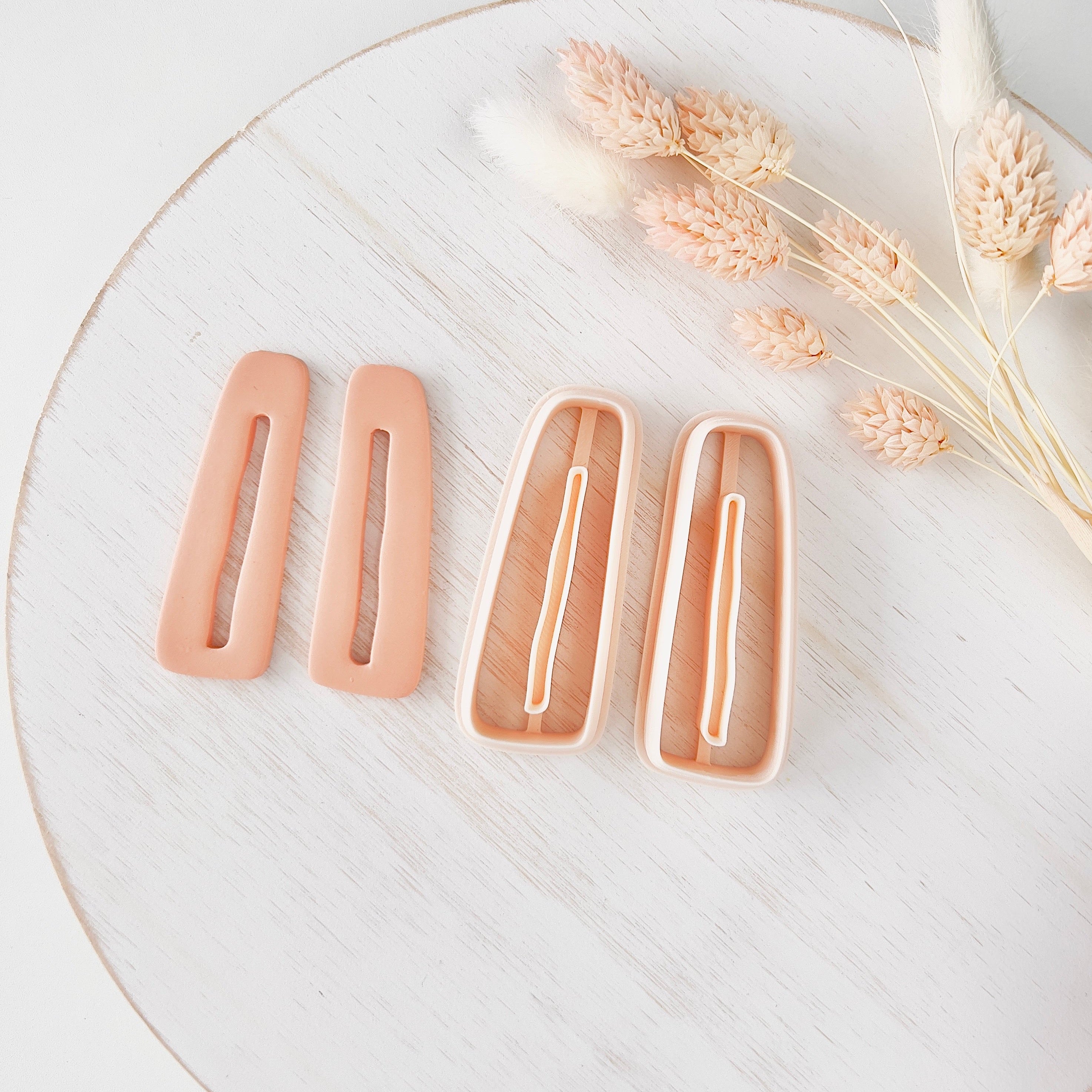 High quality polymer clay cutter creating clean sharp cuts for earrings and jewelry making