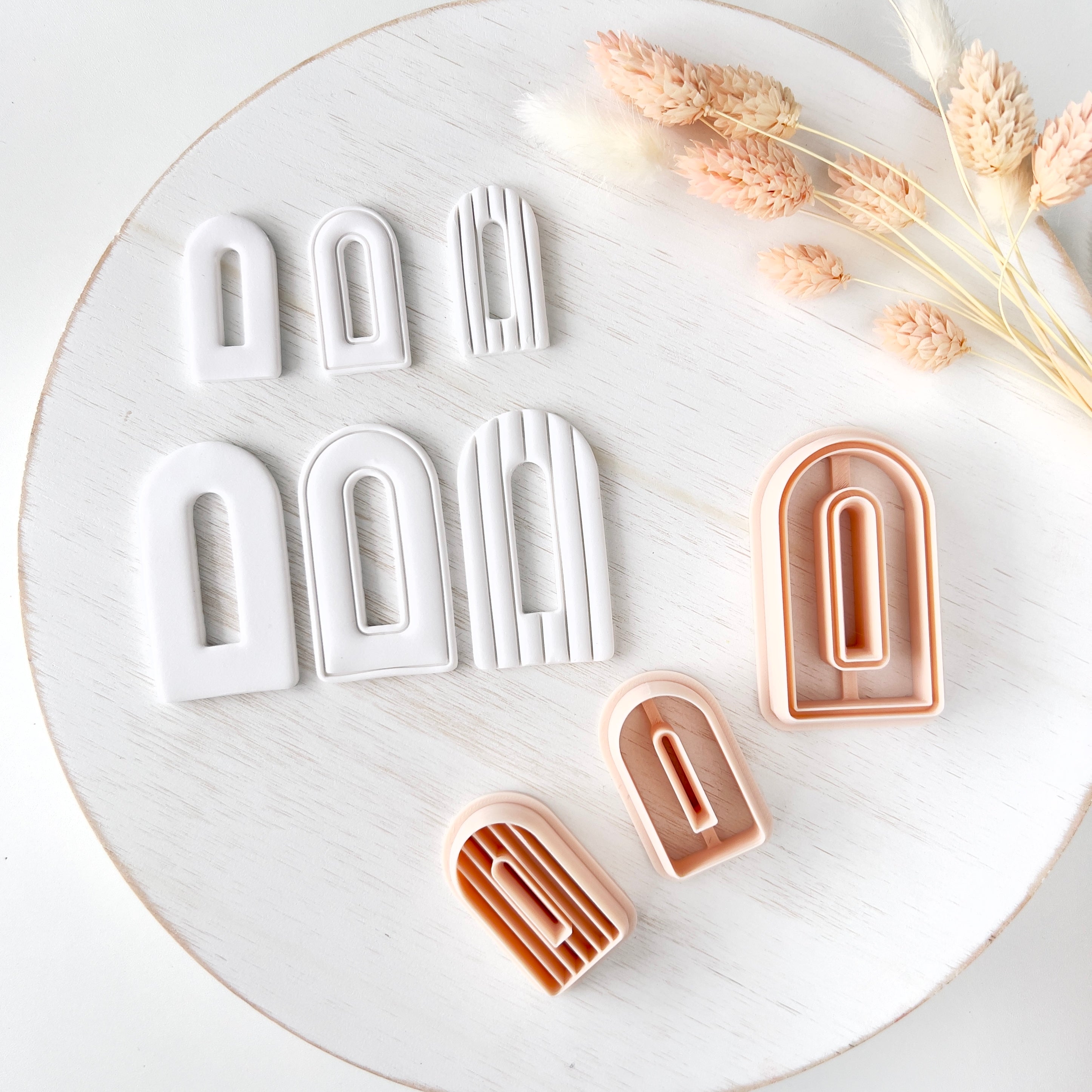 High quality polymer clay cutter creating clean sharp cuts for earrings and jewelry making