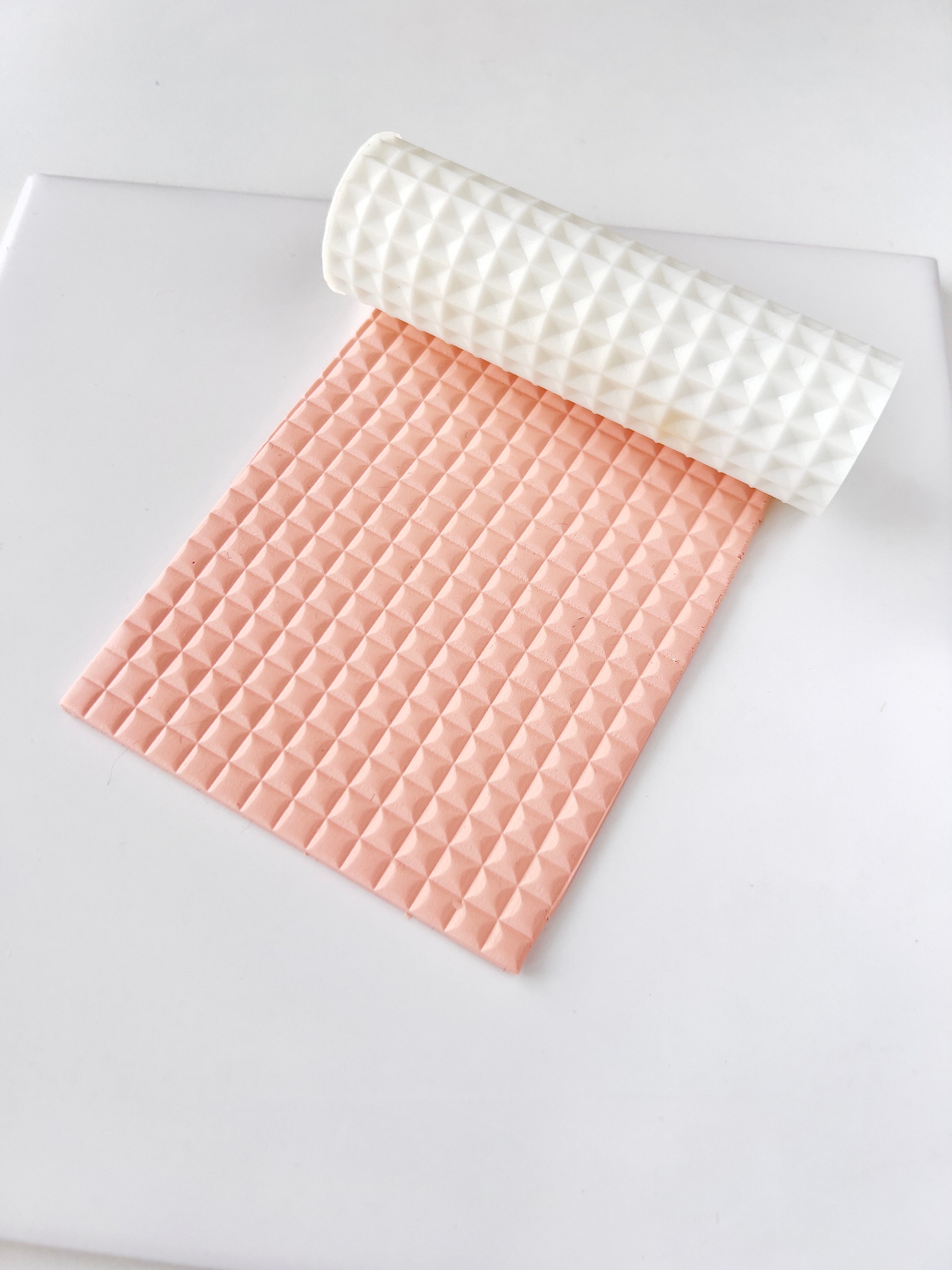 polymer clay texture roller abstract geometric pattern