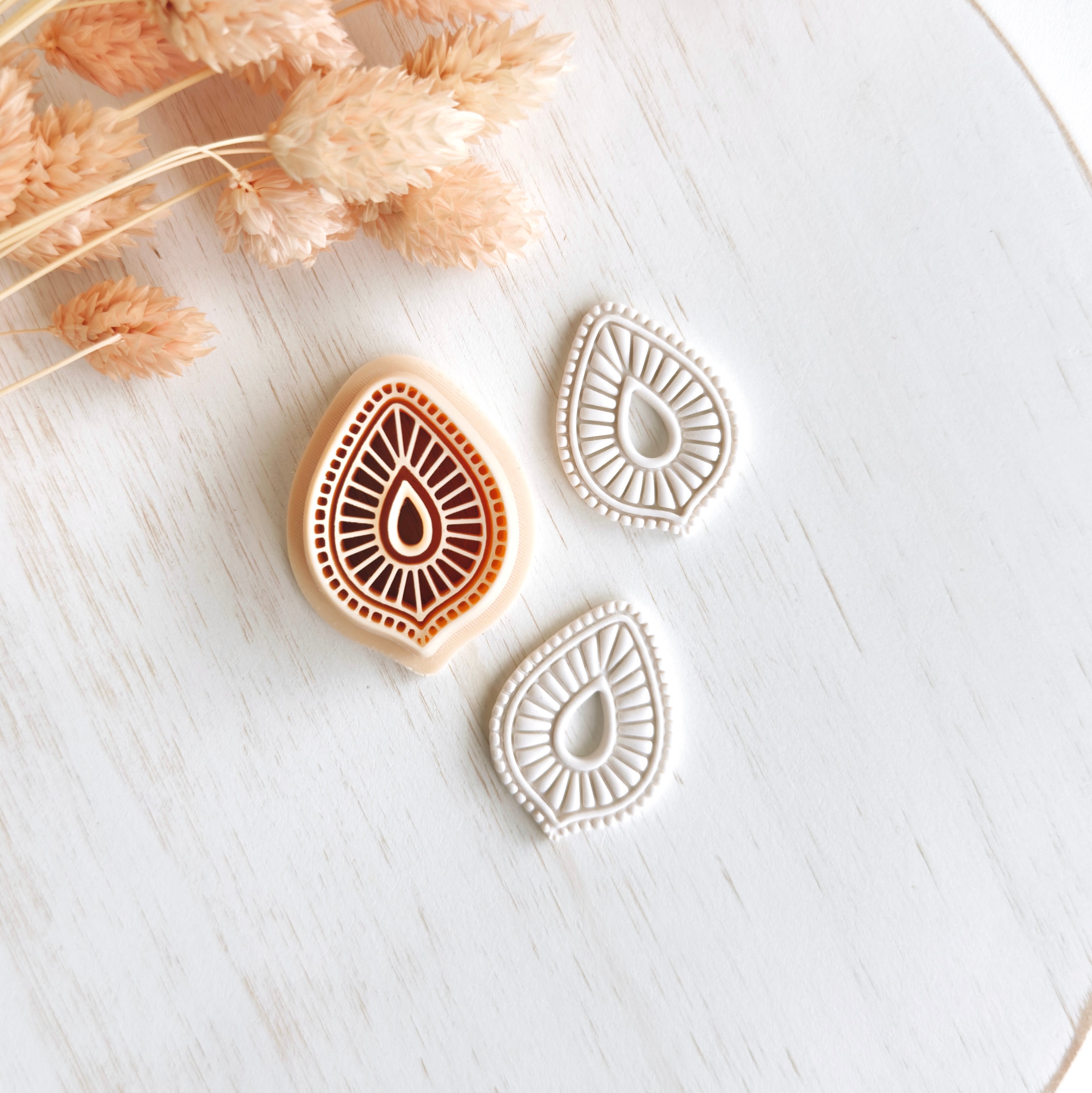 High quality polymer clay cutter creating clean sharp cuts for earrings and jewelry making