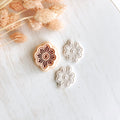 High quality polymer clay cutter creating clean sharp cuts for earrings and jewelry making