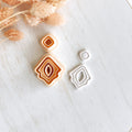 High quality polymer clay cutter creating clean sharp cuts for earrings and jewelry making