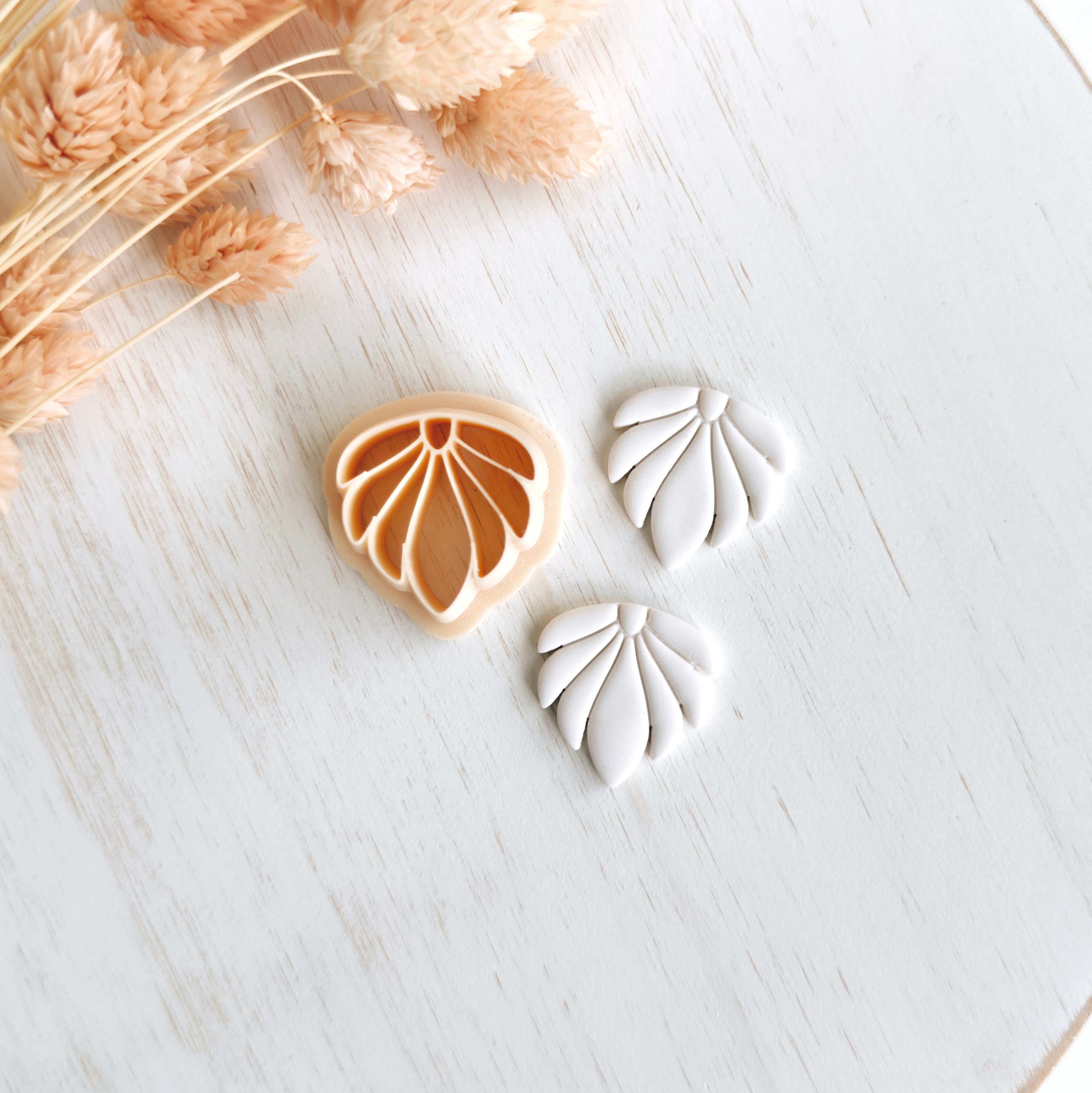 High quality polymer clay cutter creating clean sharp cuts for earrings and jewelry making