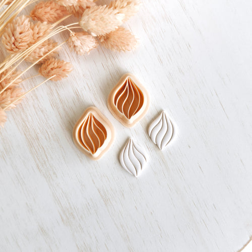 High quality polymer clay cutter creating clean sharp cuts for earrings and jewelry making