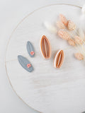 High quality polymer clay cutter creating clean sharp cuts for earrings and jewelry making
