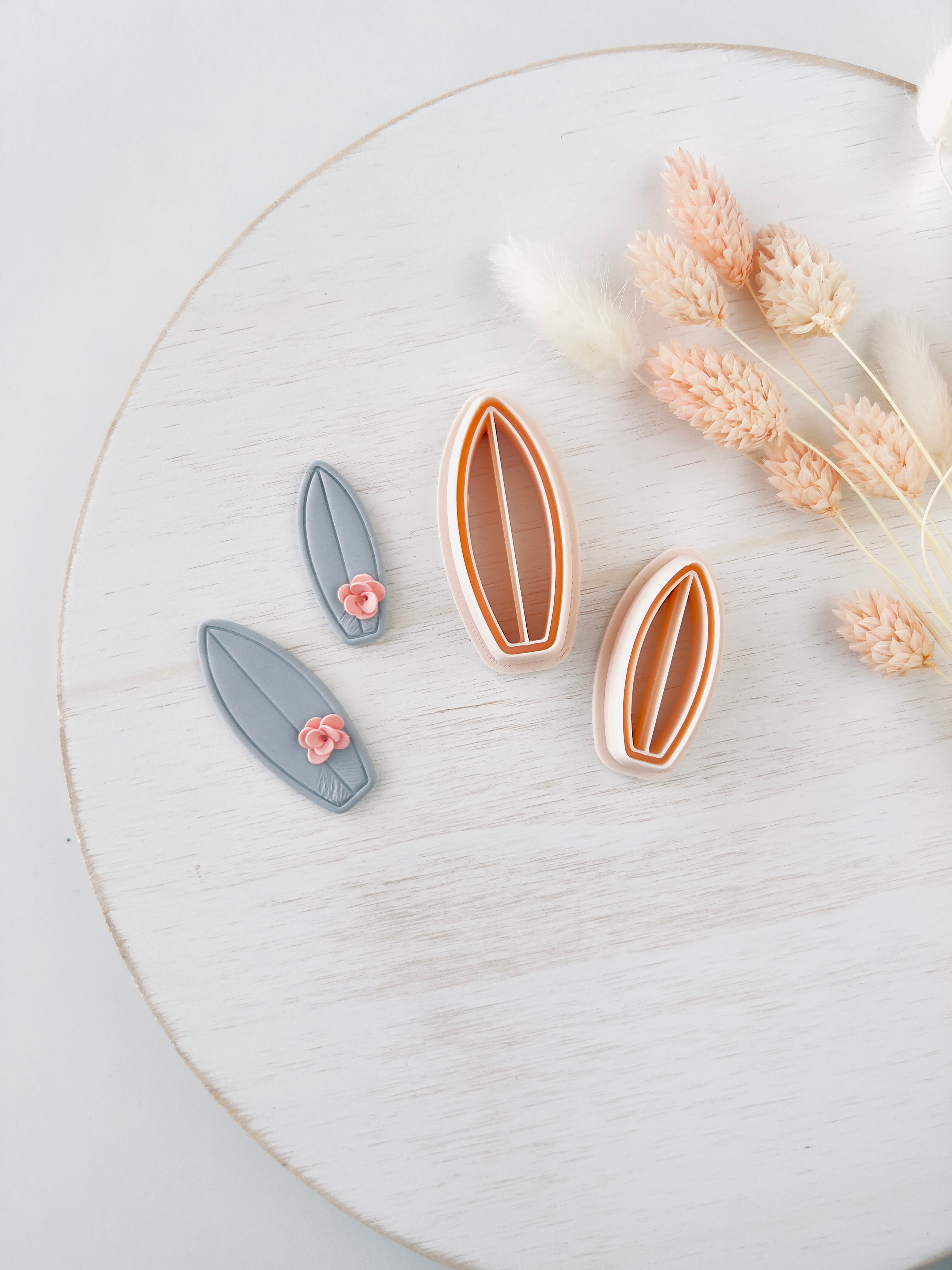 High quality polymer clay cutter creating clean sharp cuts for earrings and jewelry making
