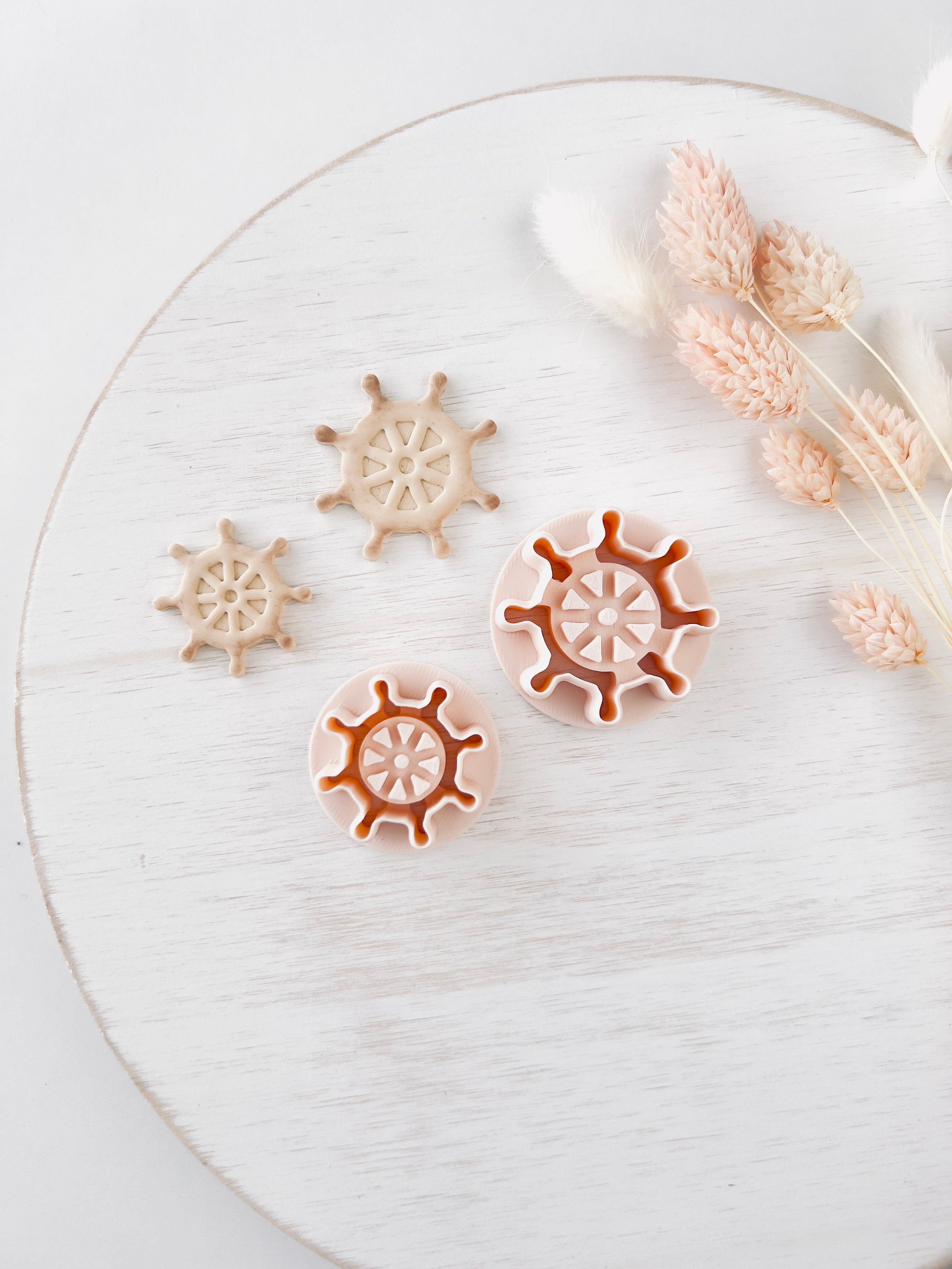 High quality polymer clay cutter creating clean sharp cuts for earrings and jewelry making