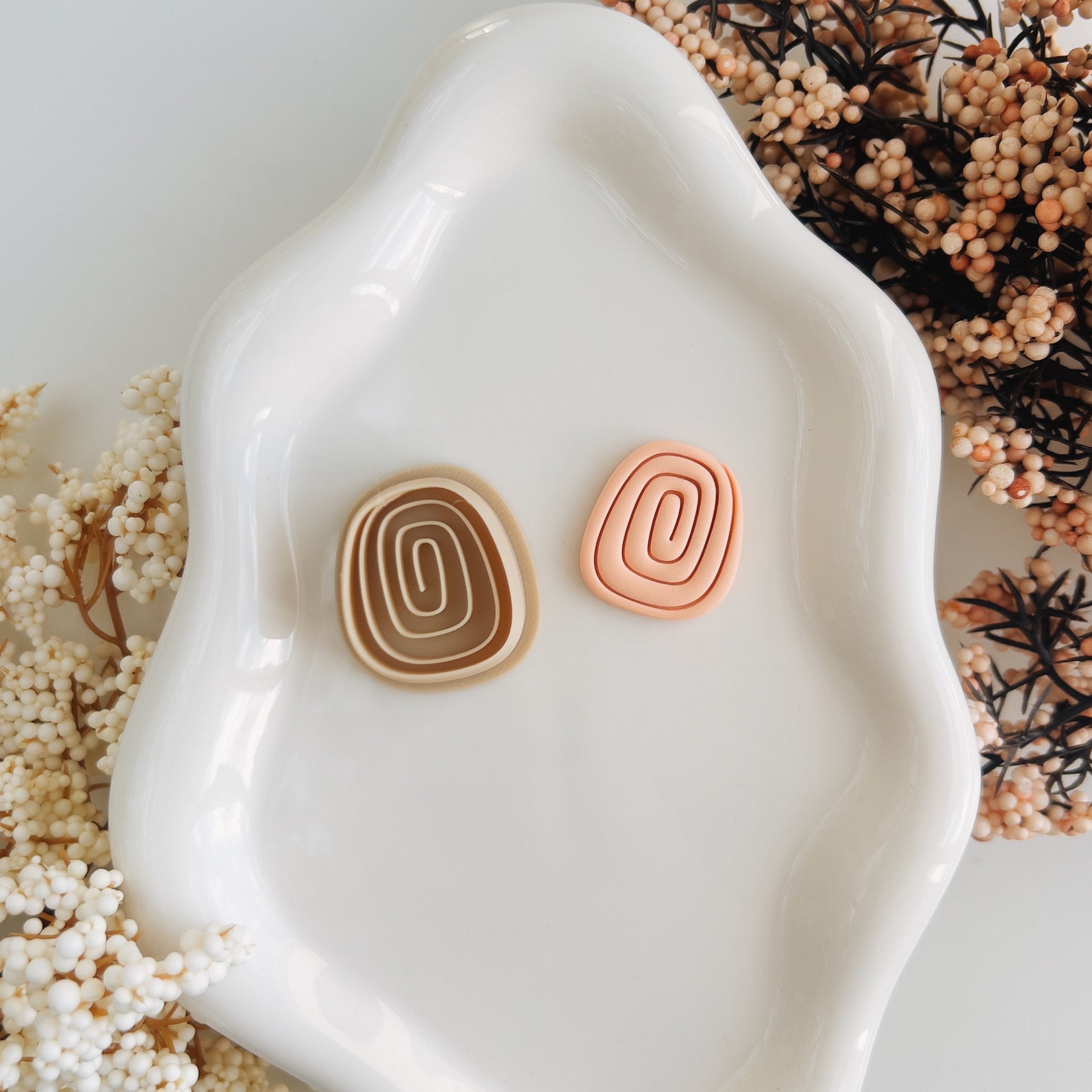 High quality polymer clay cutter creating clean sharp cuts for earrings and jewelry making