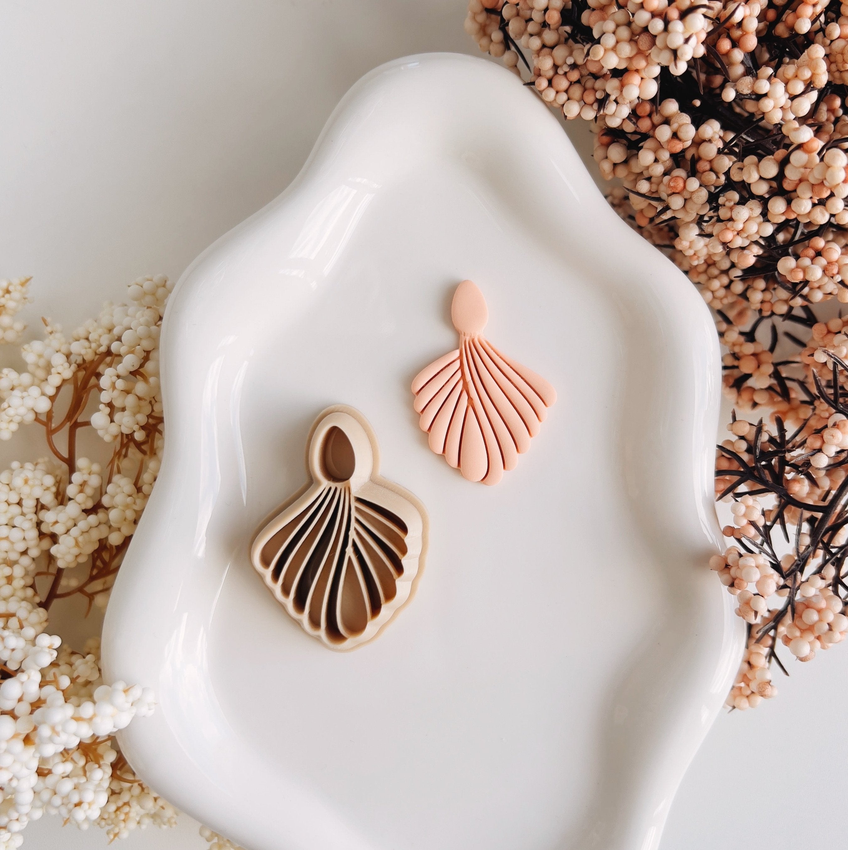 High quality polymer clay cutter creating clean sharp cuts for earrings and jewelry making