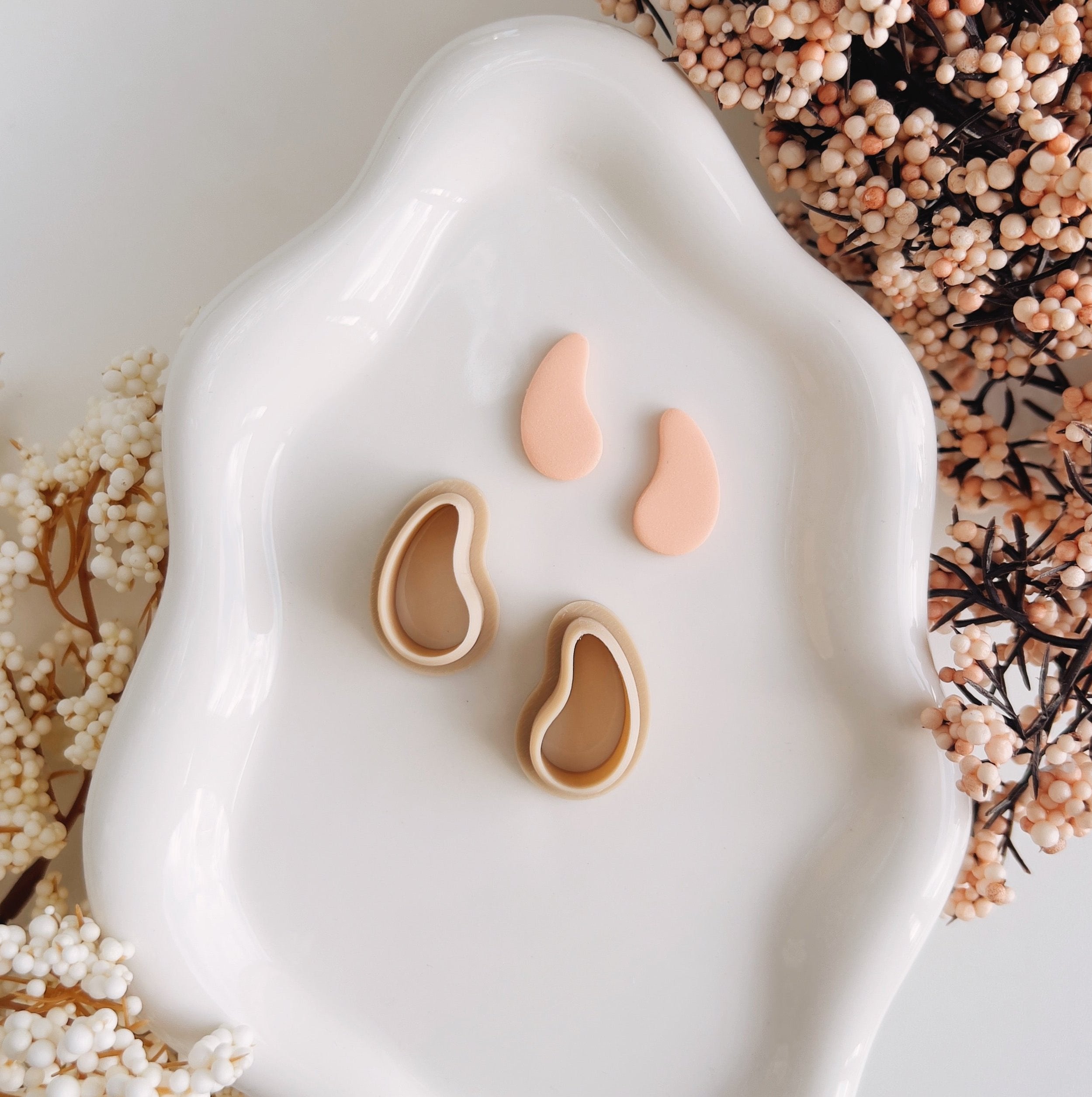 High quality polymer clay cutter creating clean sharp cuts for earrings and jewelry making