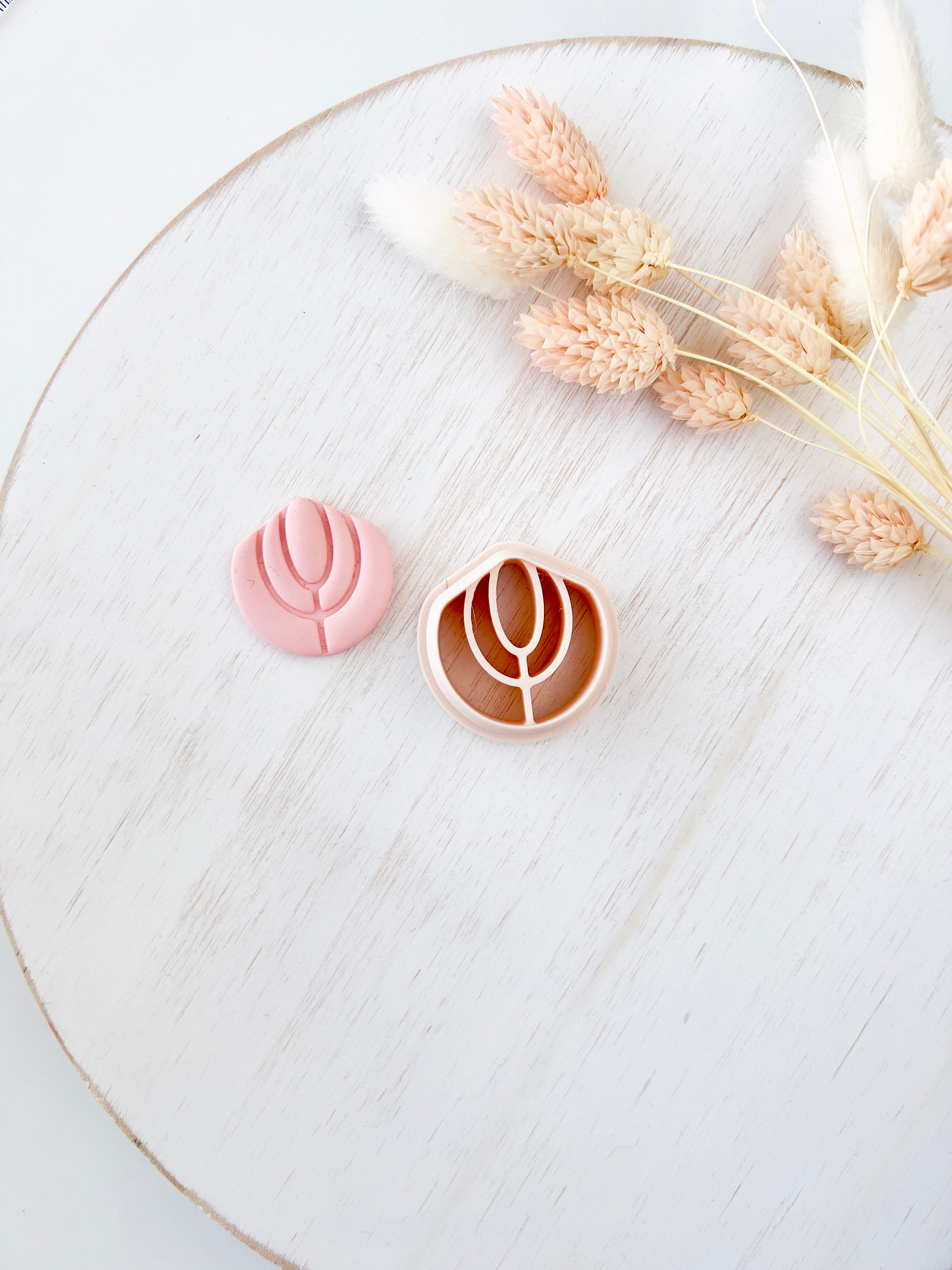 High quality polymer clay cutter creating clean sharp cuts for earrings and jewelry making