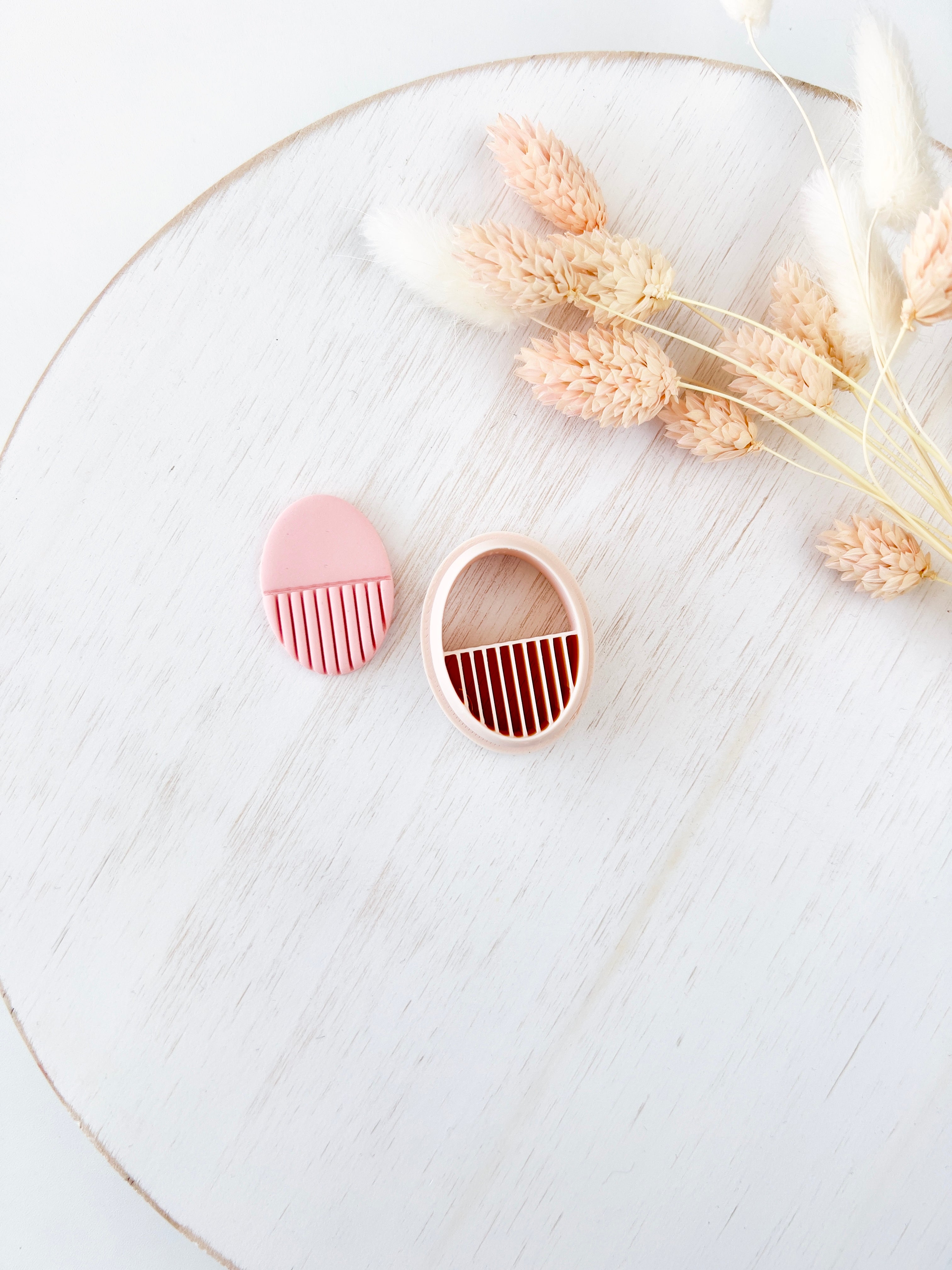 High quality polymer clay cutter creating clean sharp cuts for earrings and jewelry making