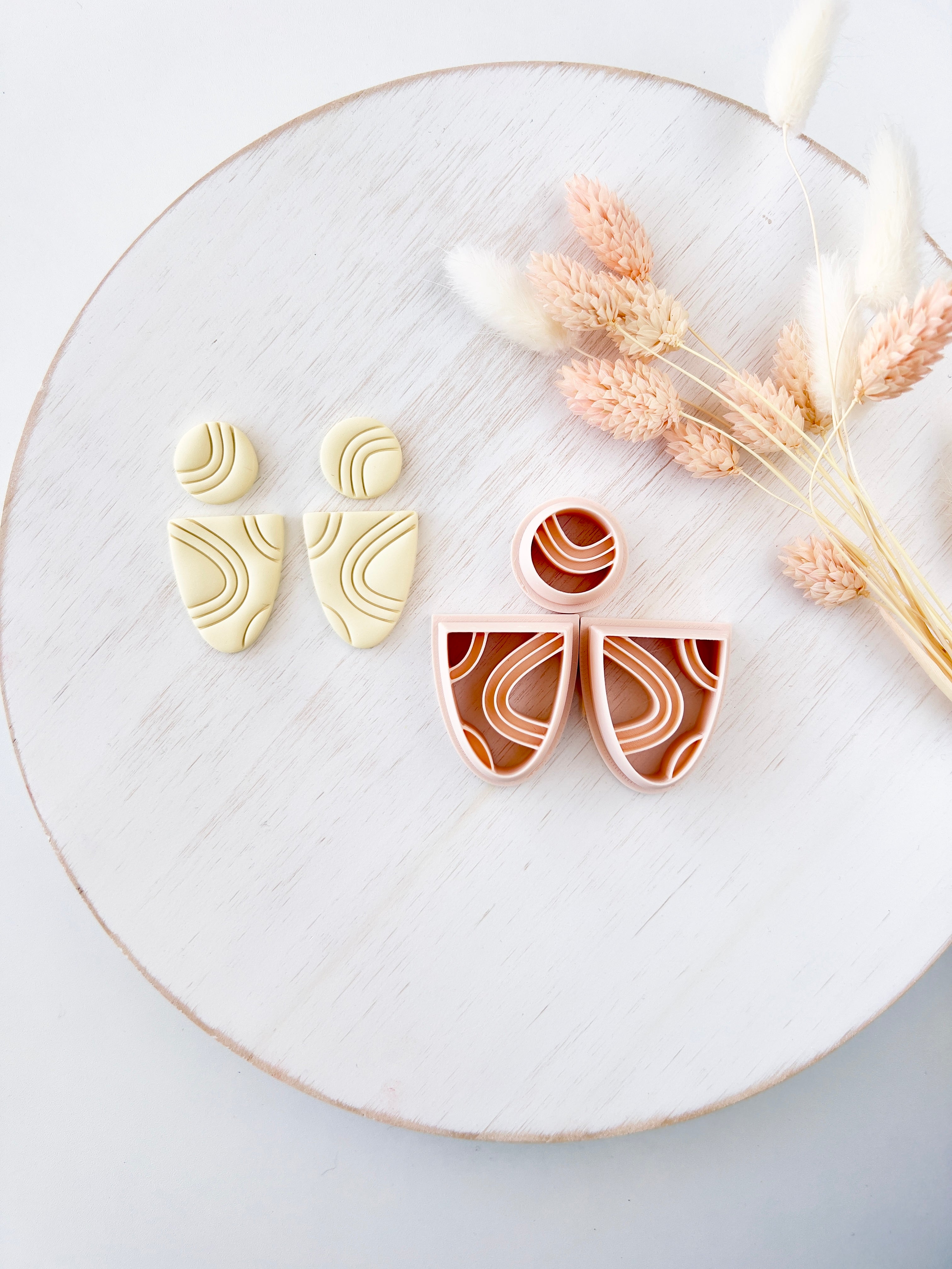 High quality polymer clay cutter creating clean sharp cuts for earrings and jewelry making