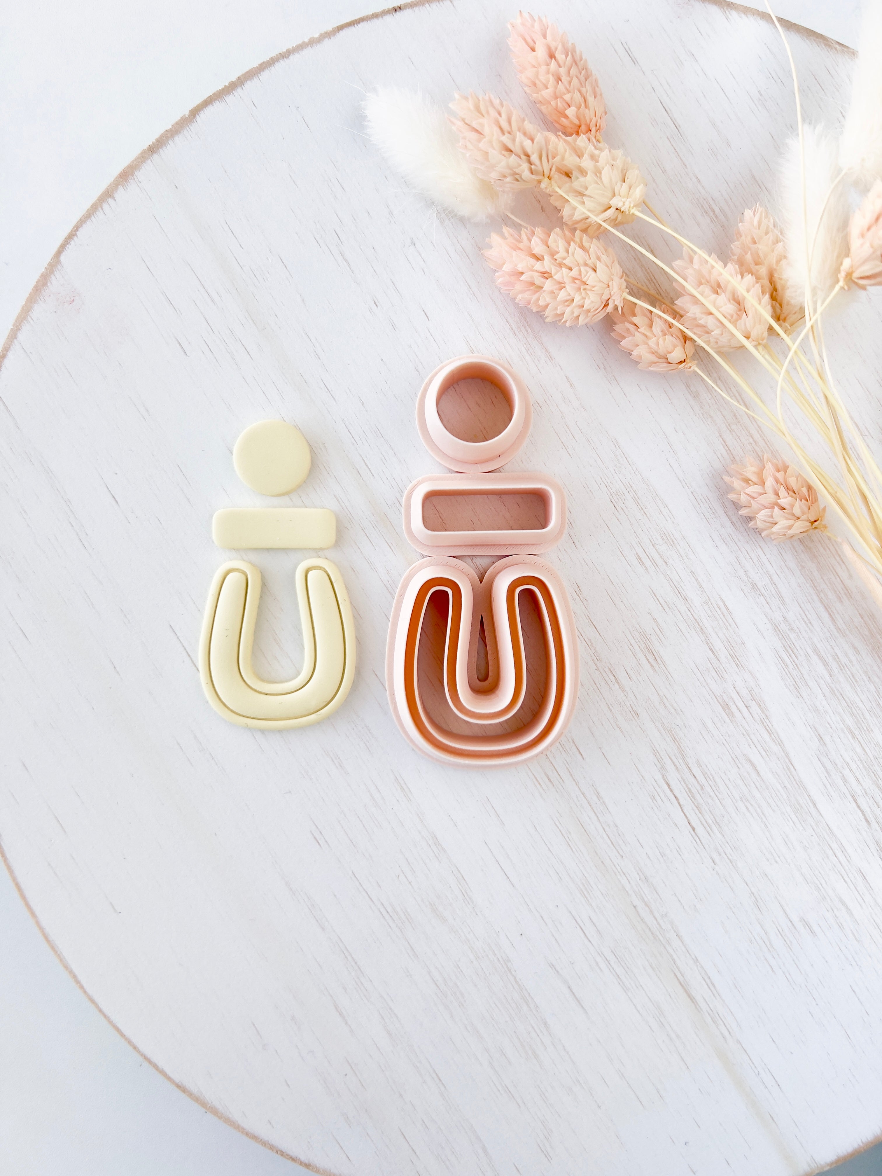 High quality polymer clay cutter creating clean sharp cuts for earrings and jewelry making