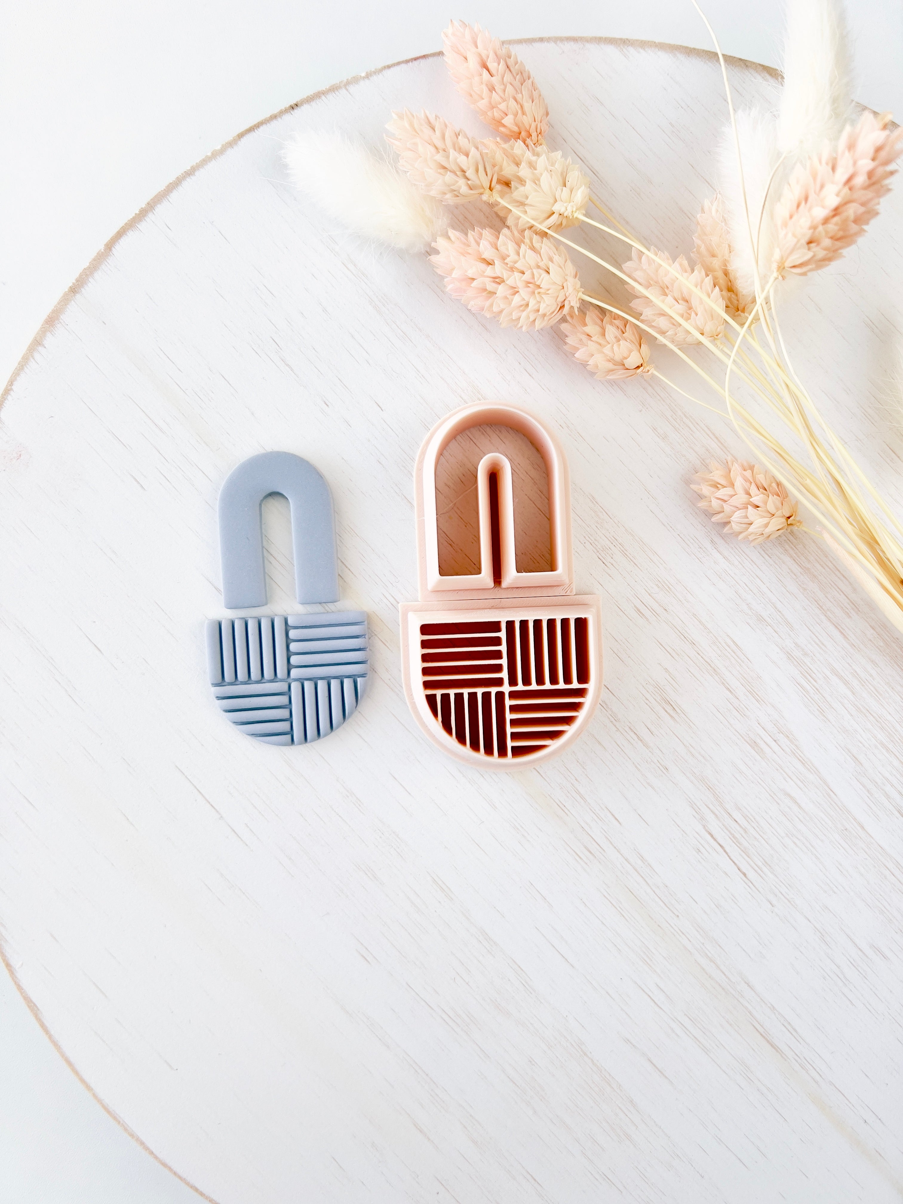 High quality polymer clay cutter creating clean sharp cuts for earrings and jewelry making