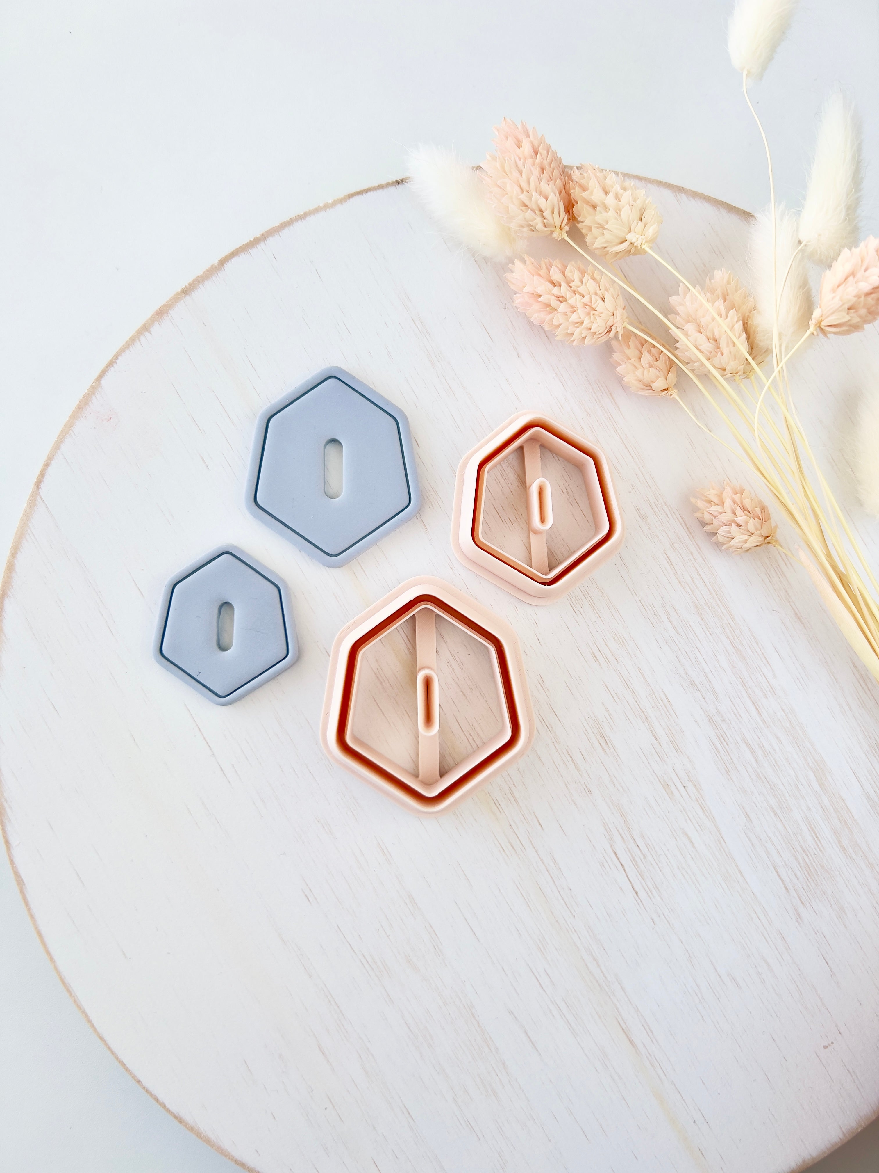 High quality polymer clay cutter creating clean sharp cuts for earrings and jewelry making