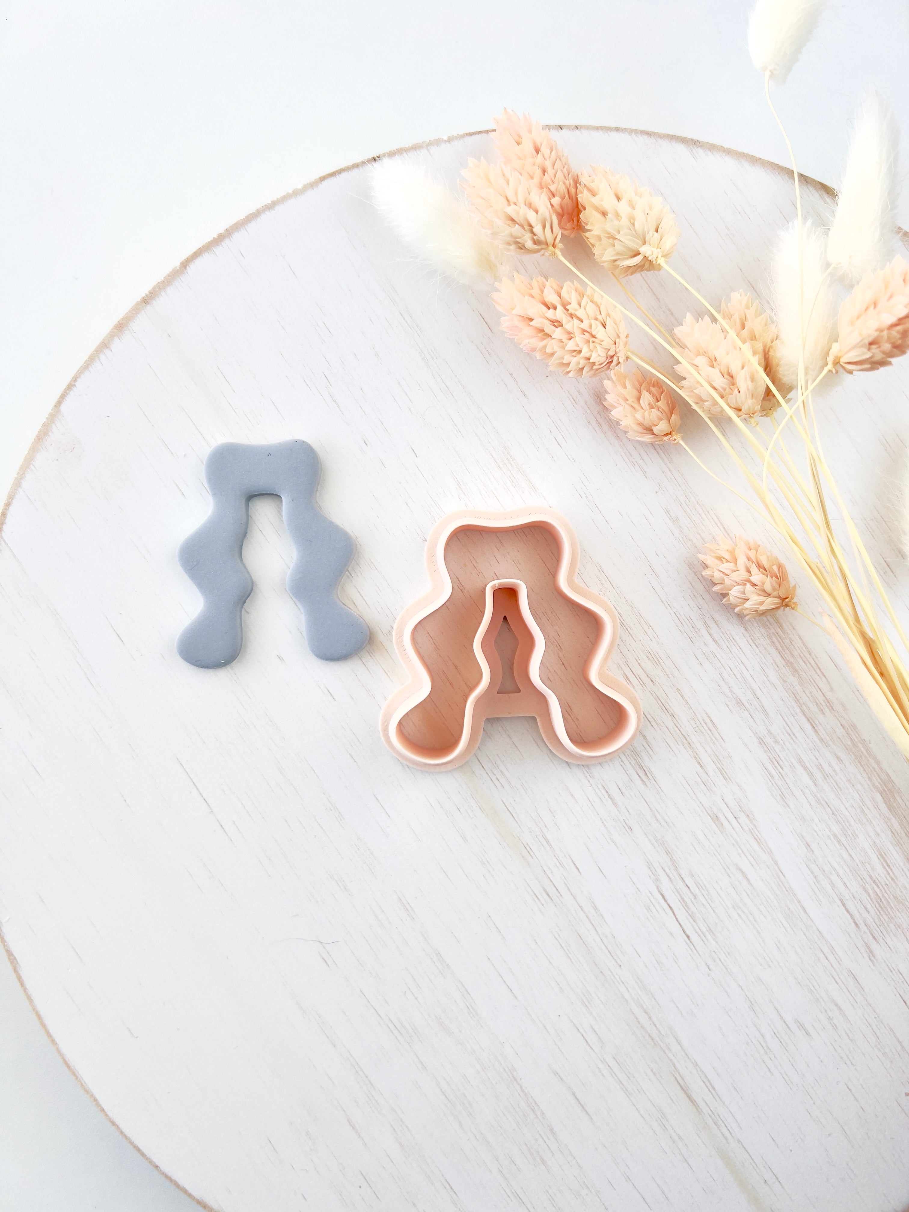 High quality polymer clay cutter creating clean sharp cuts for earrings and jewelry making
